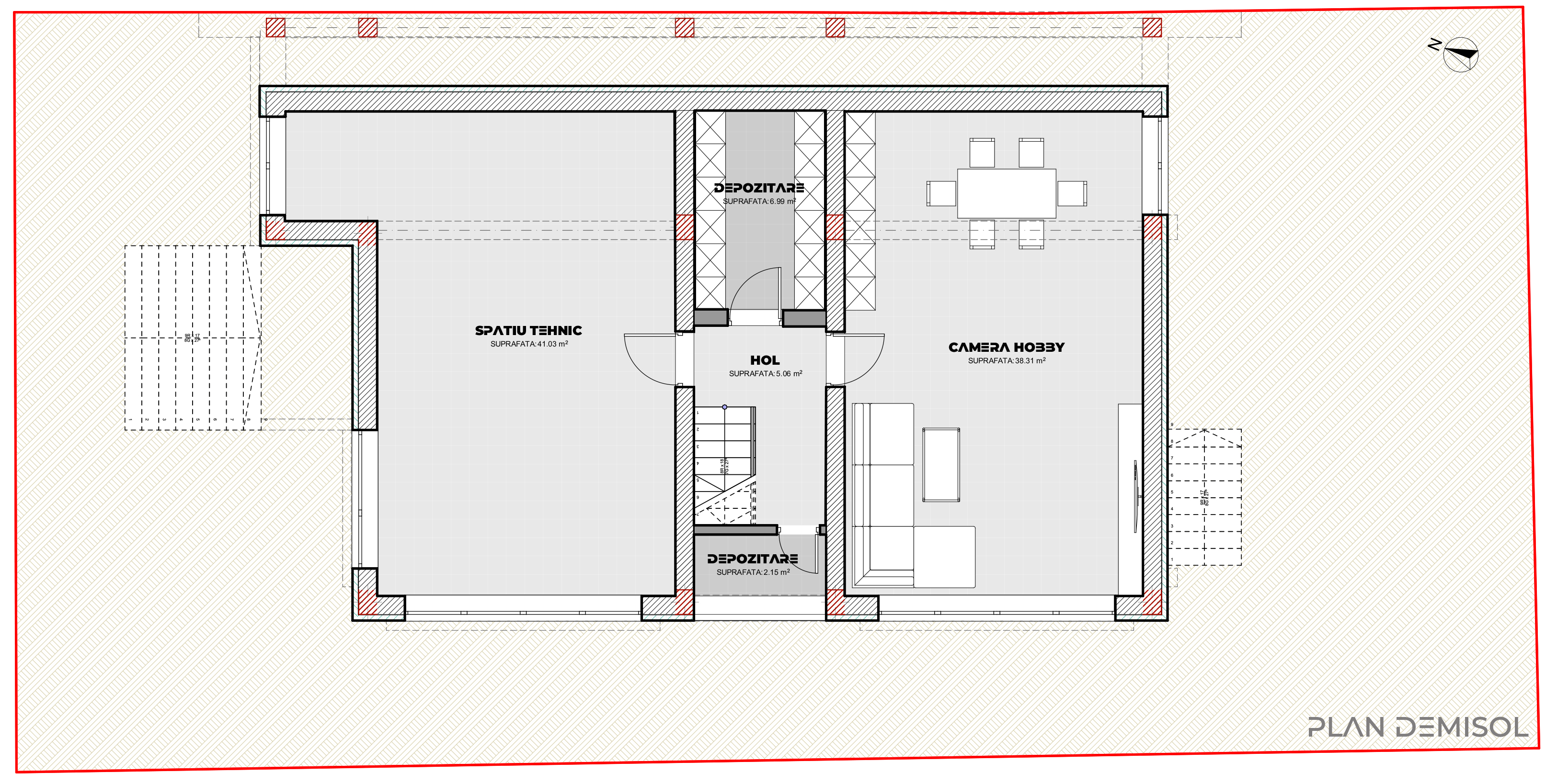 proiect casă modernă D+P+1E EF Architecture