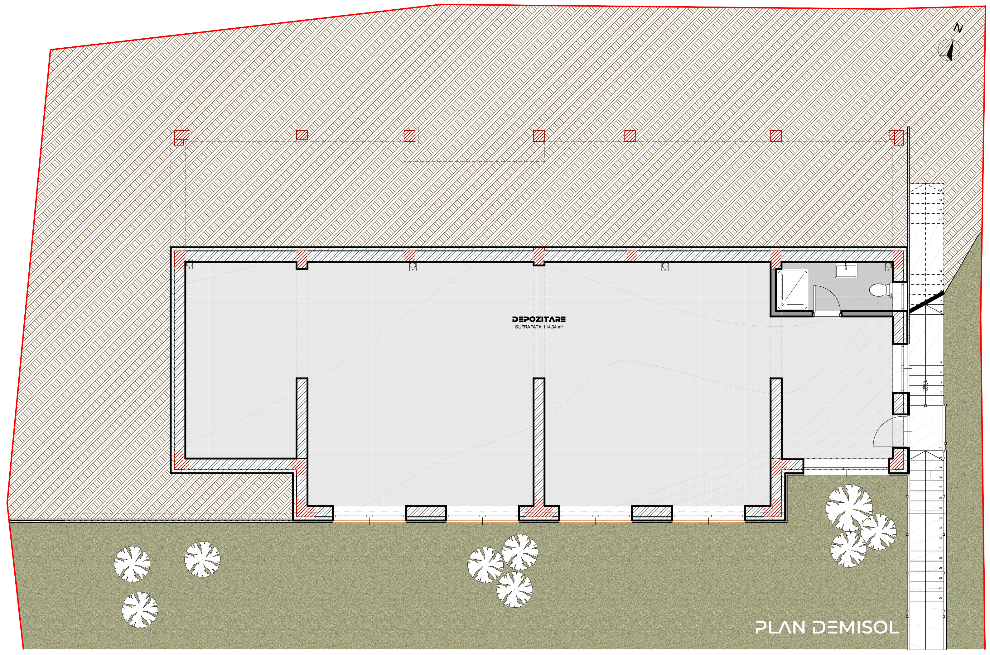 proiect pensiune agroturistică D+P+M EF Architecture