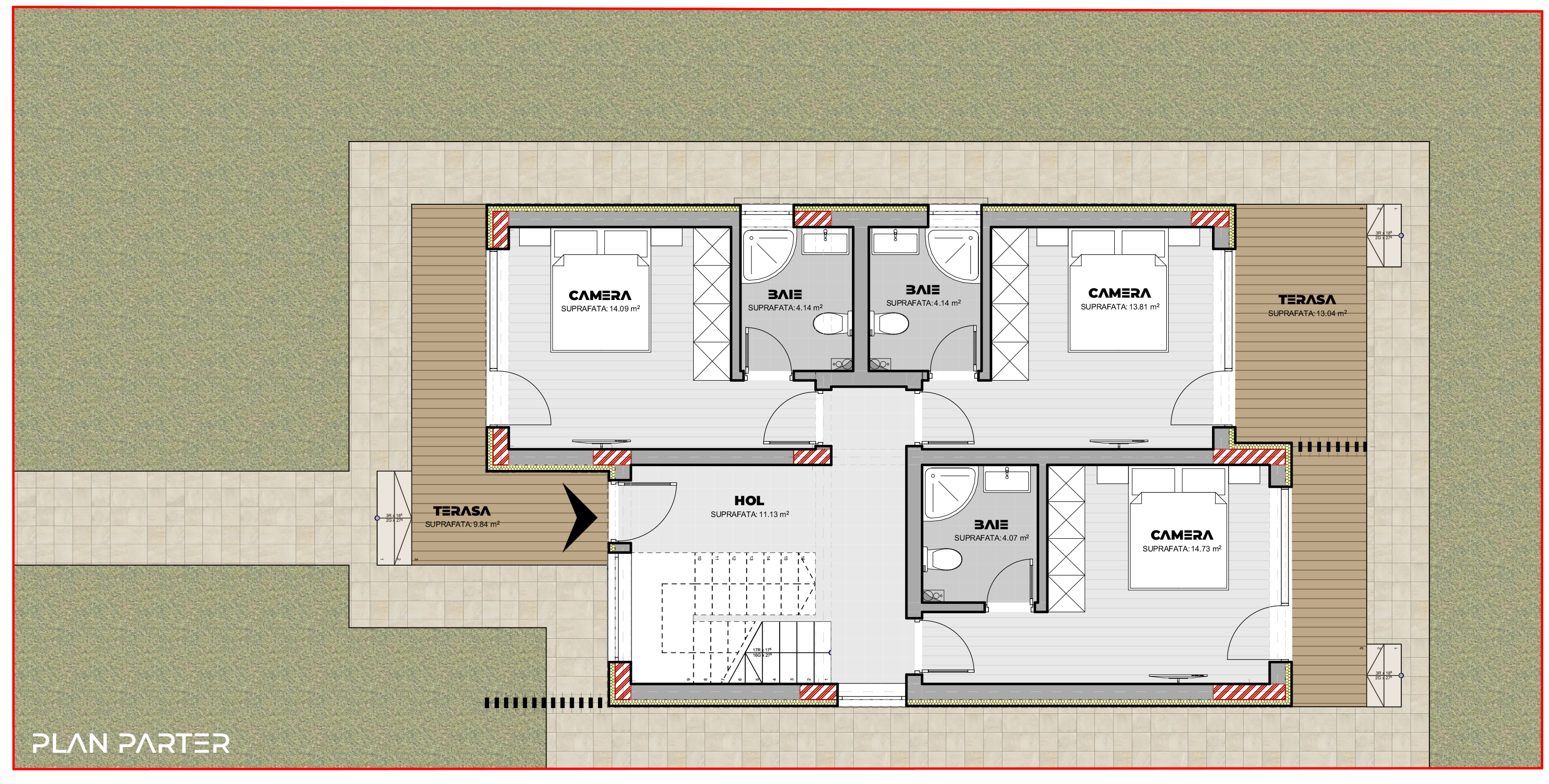 proiect casă de vacanță P+1E EF Architecture