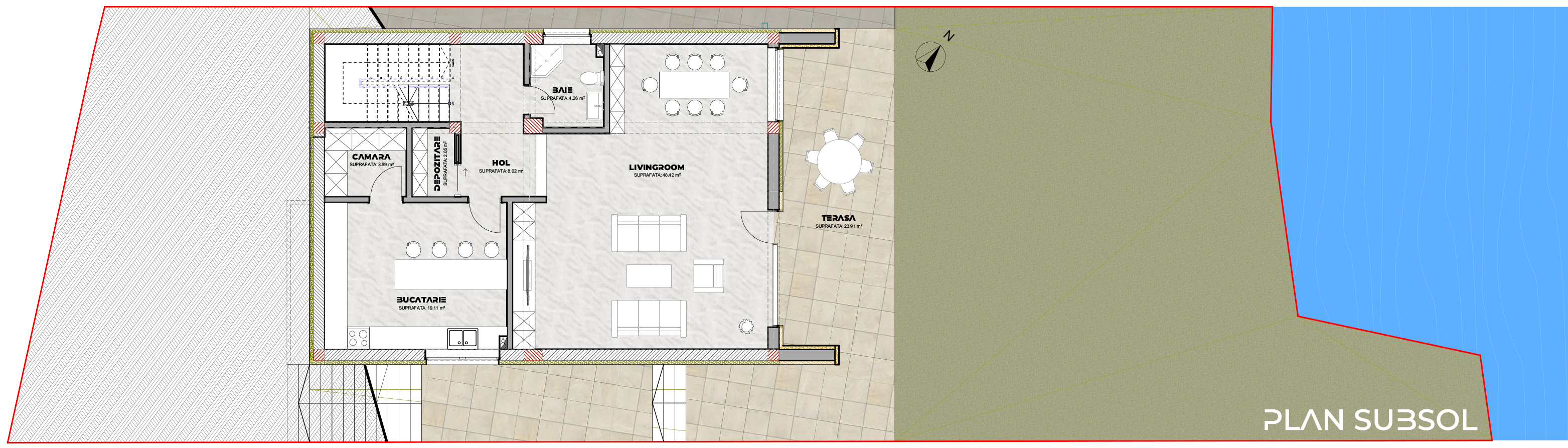proiect casă modernă S+P+1E EF Architecture