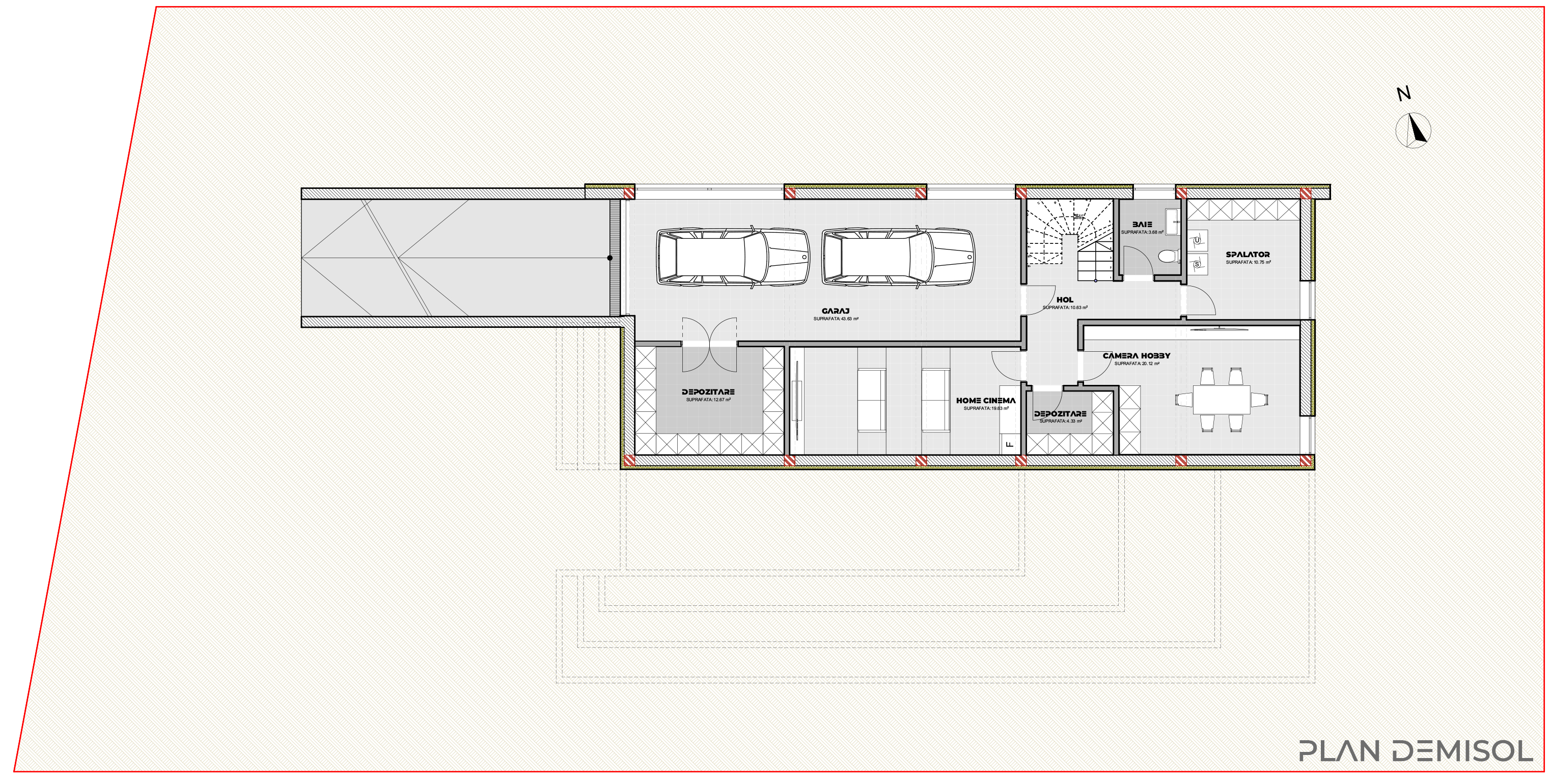 proiect casă modernă D+P EF Architecture