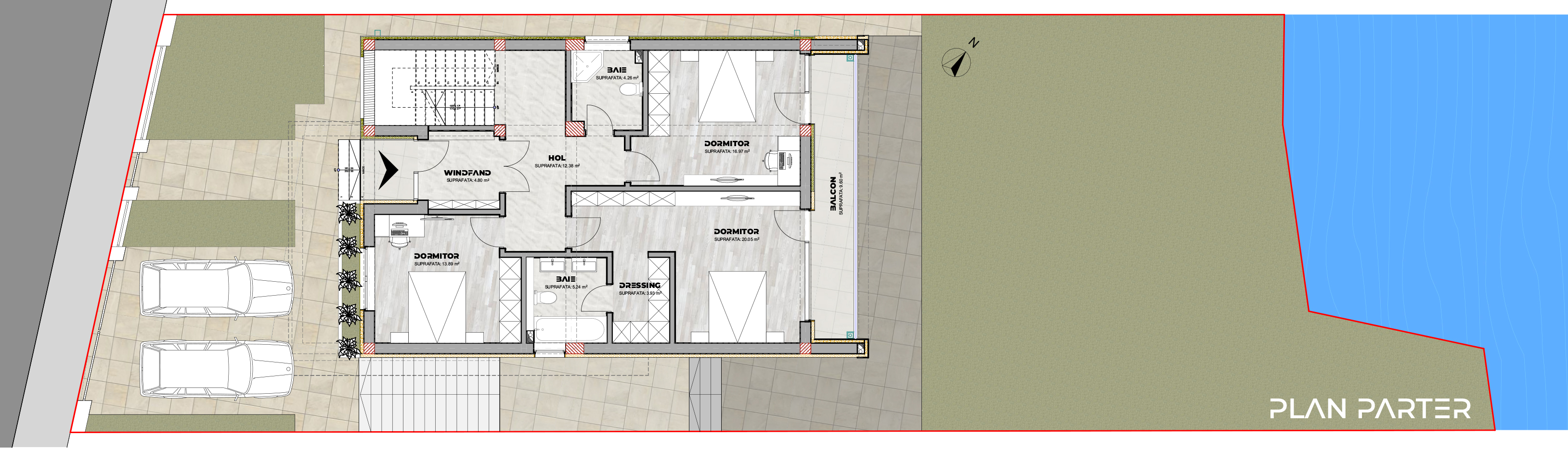 proiect casă modernă S+P+1E EF Architecture