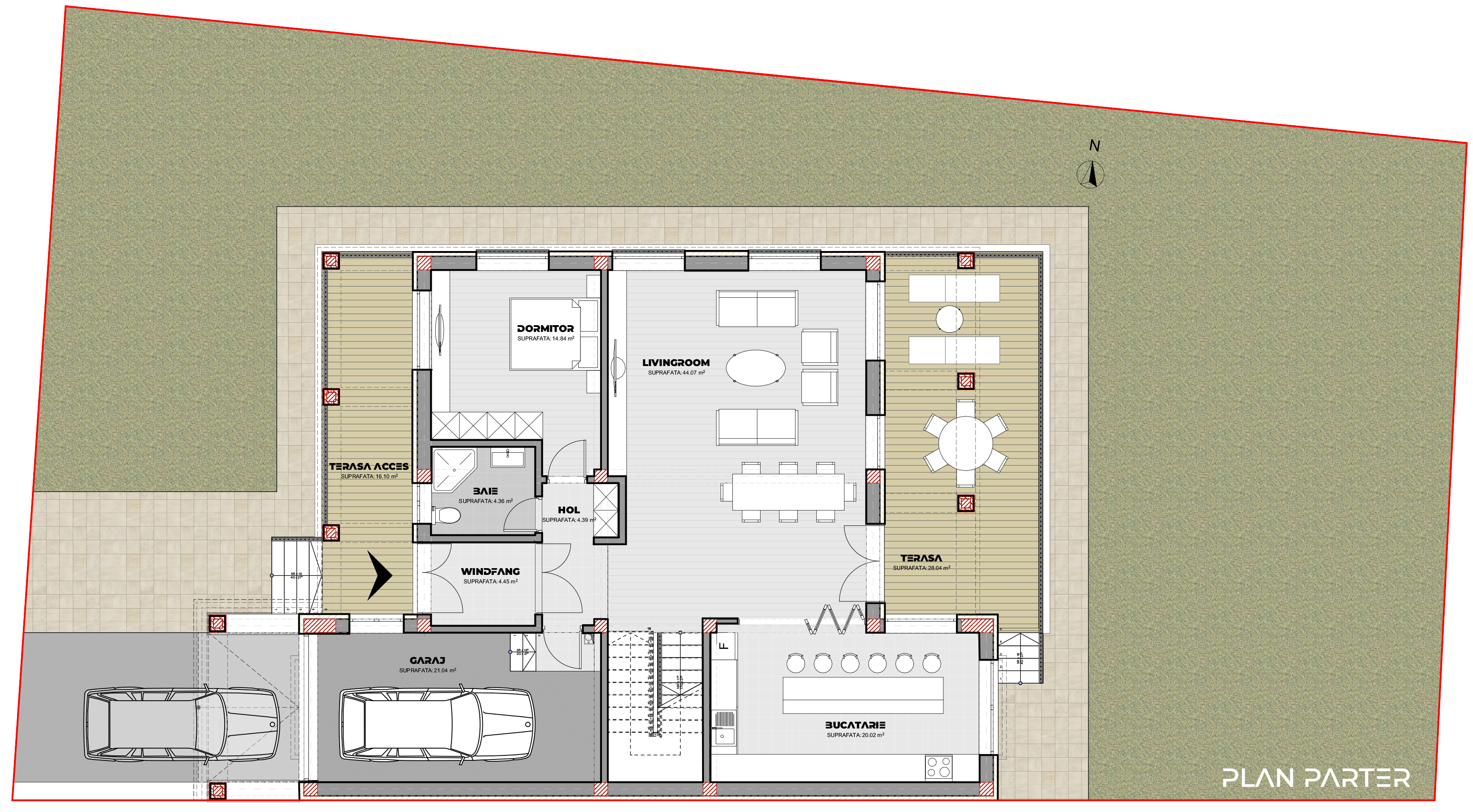 proiect casă modernă S+P+1E EF Architecture