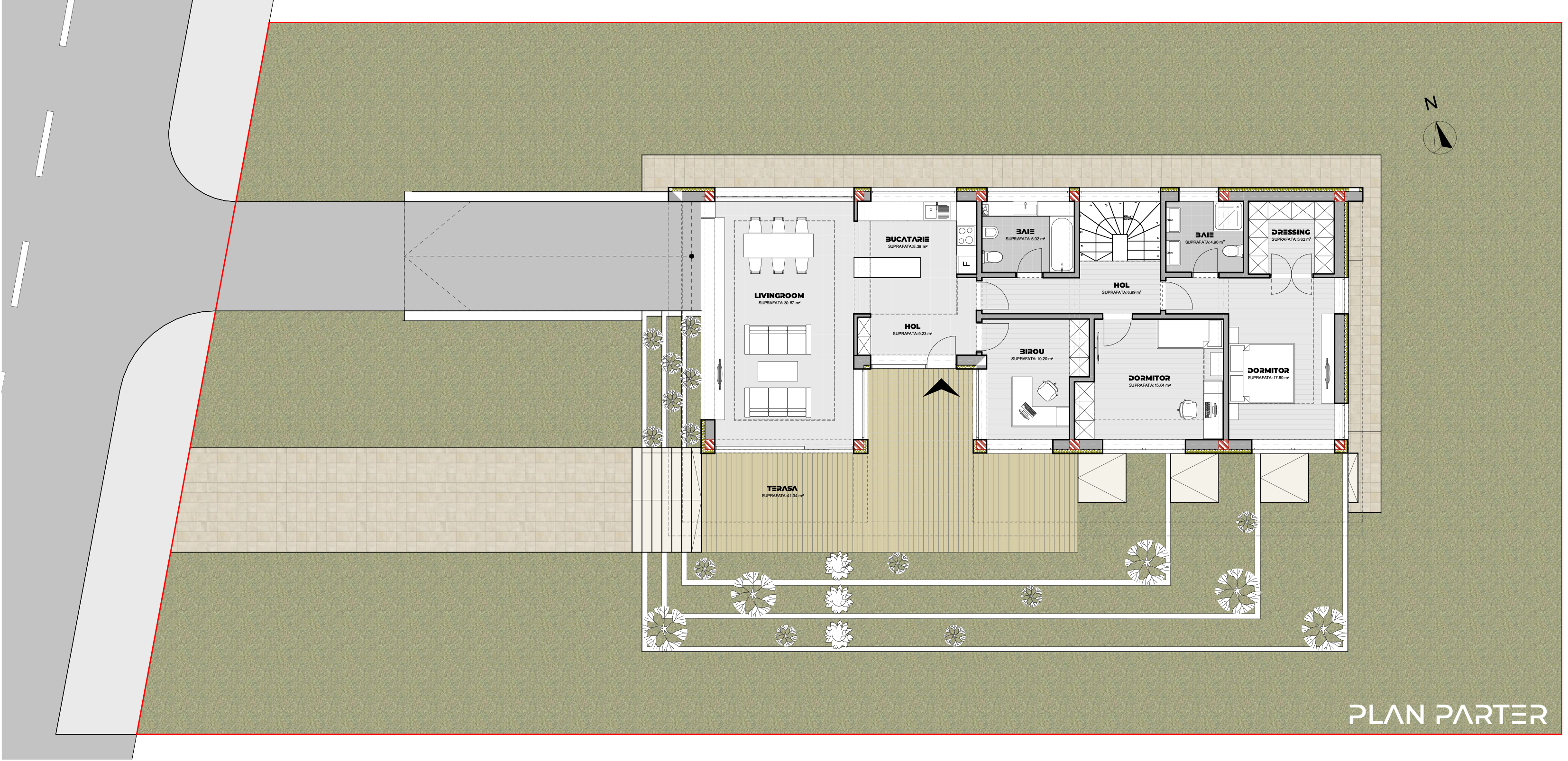 proiect casă modernă D+P EF Architecture