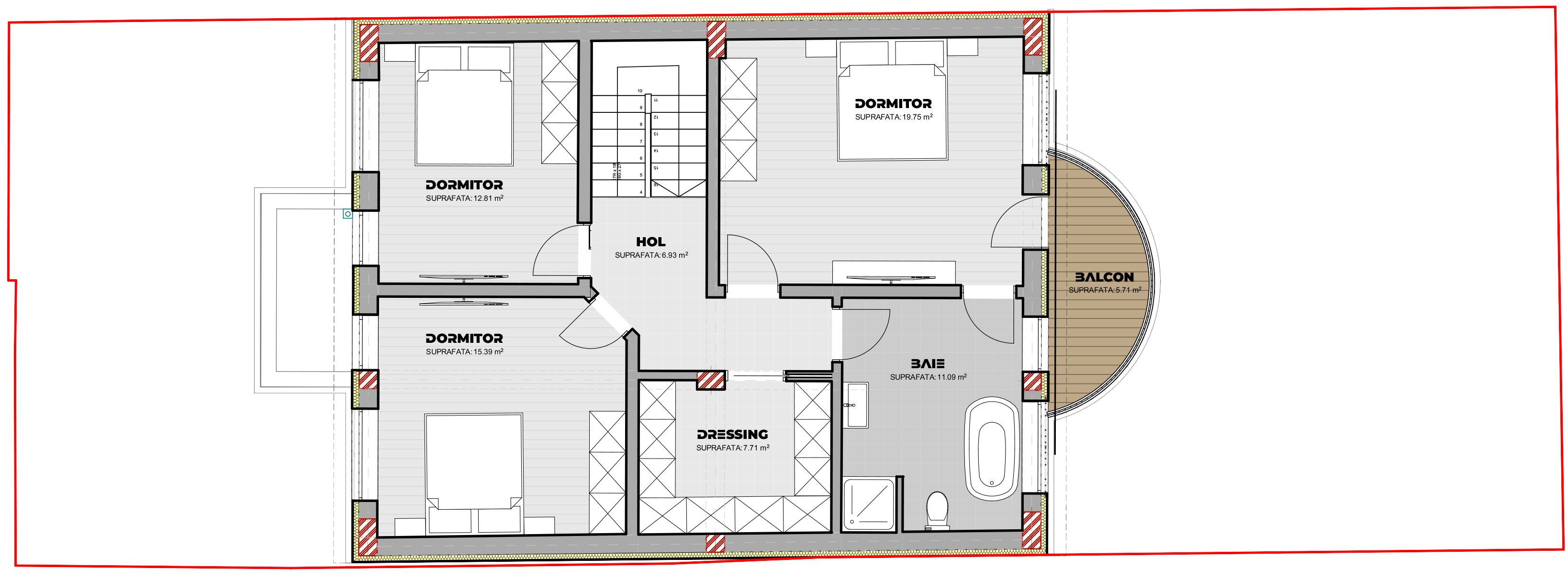 proiect casa clasica S+P+1E EF Architecture