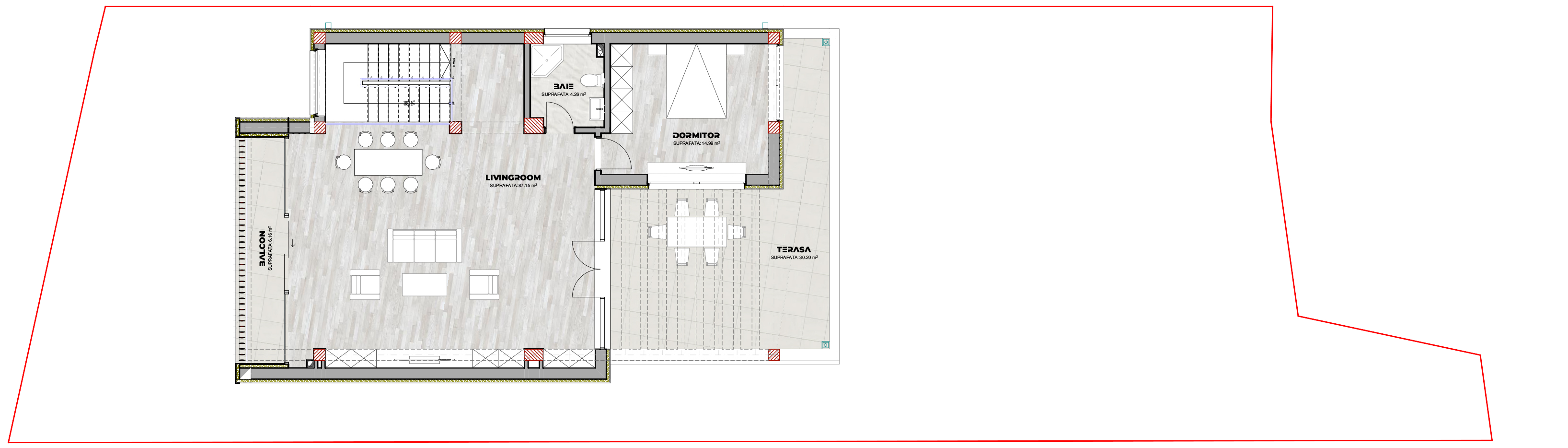 proiect casă modernă S+P+1E EF Architecture