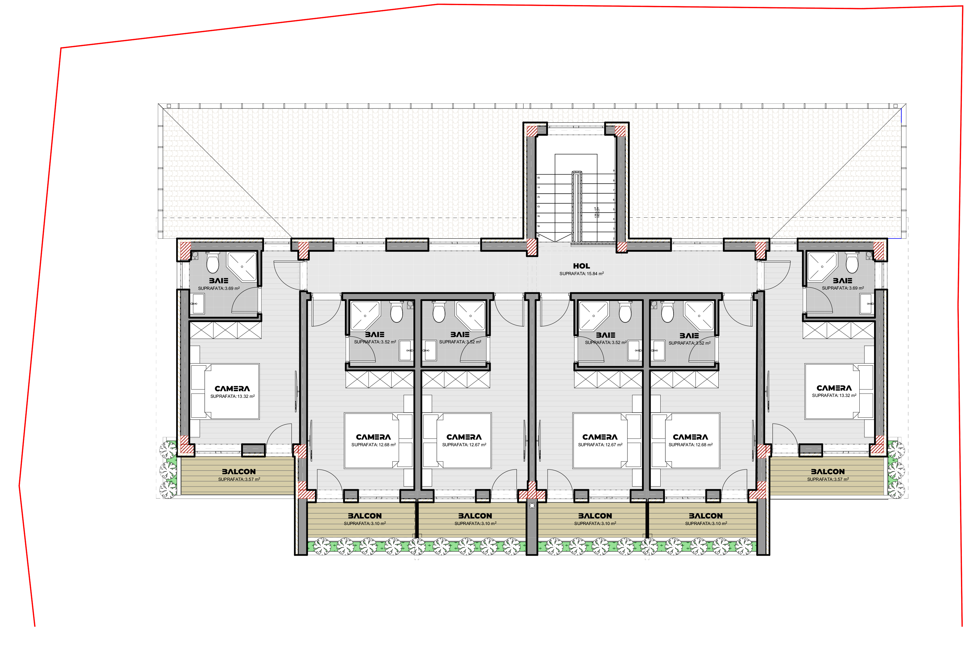 proiect pensiune agroturistică D+P+M EF Architecture