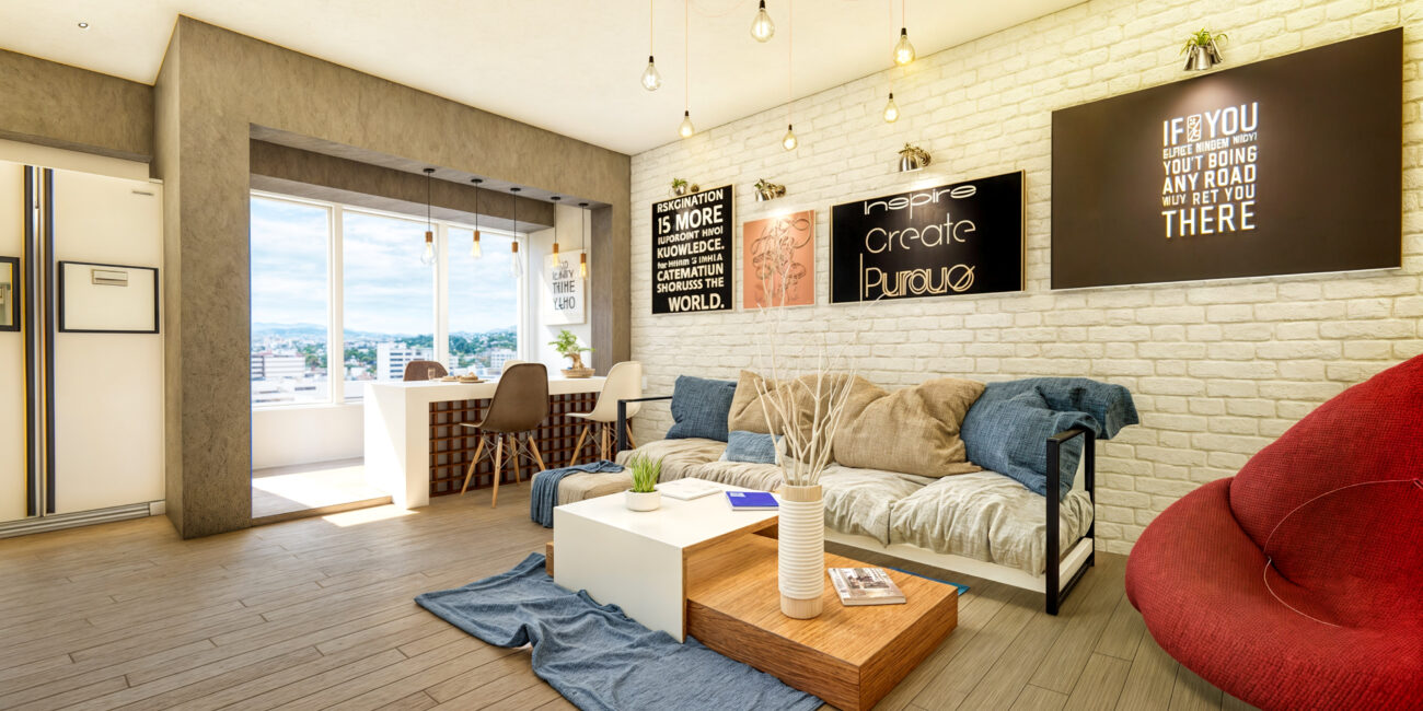 proiect apartament două camere EF Architecture
