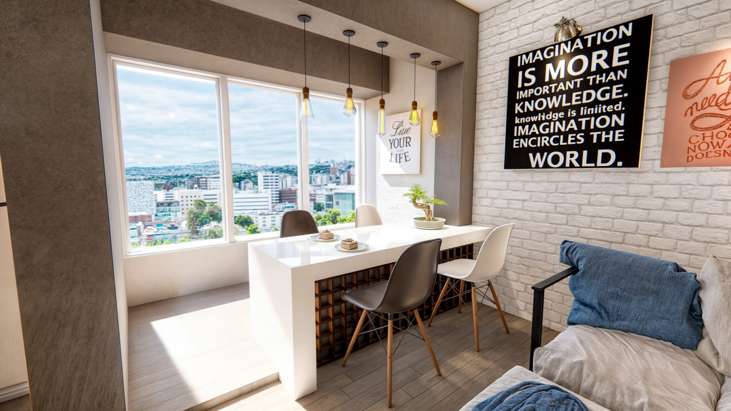 proiect apartament două camere EF Architecture