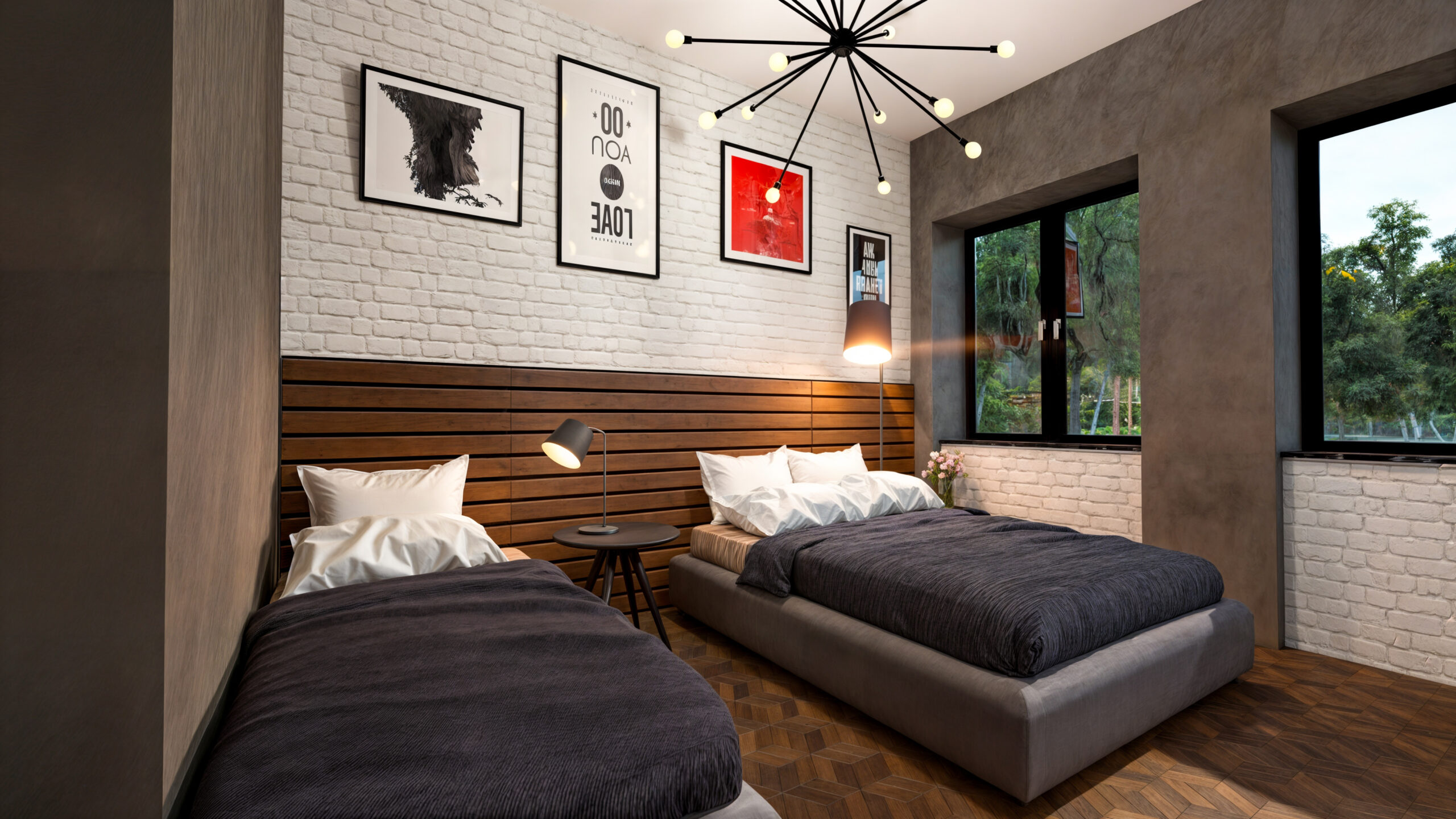 Design Interior Aparthotel Modern - EF Architecture