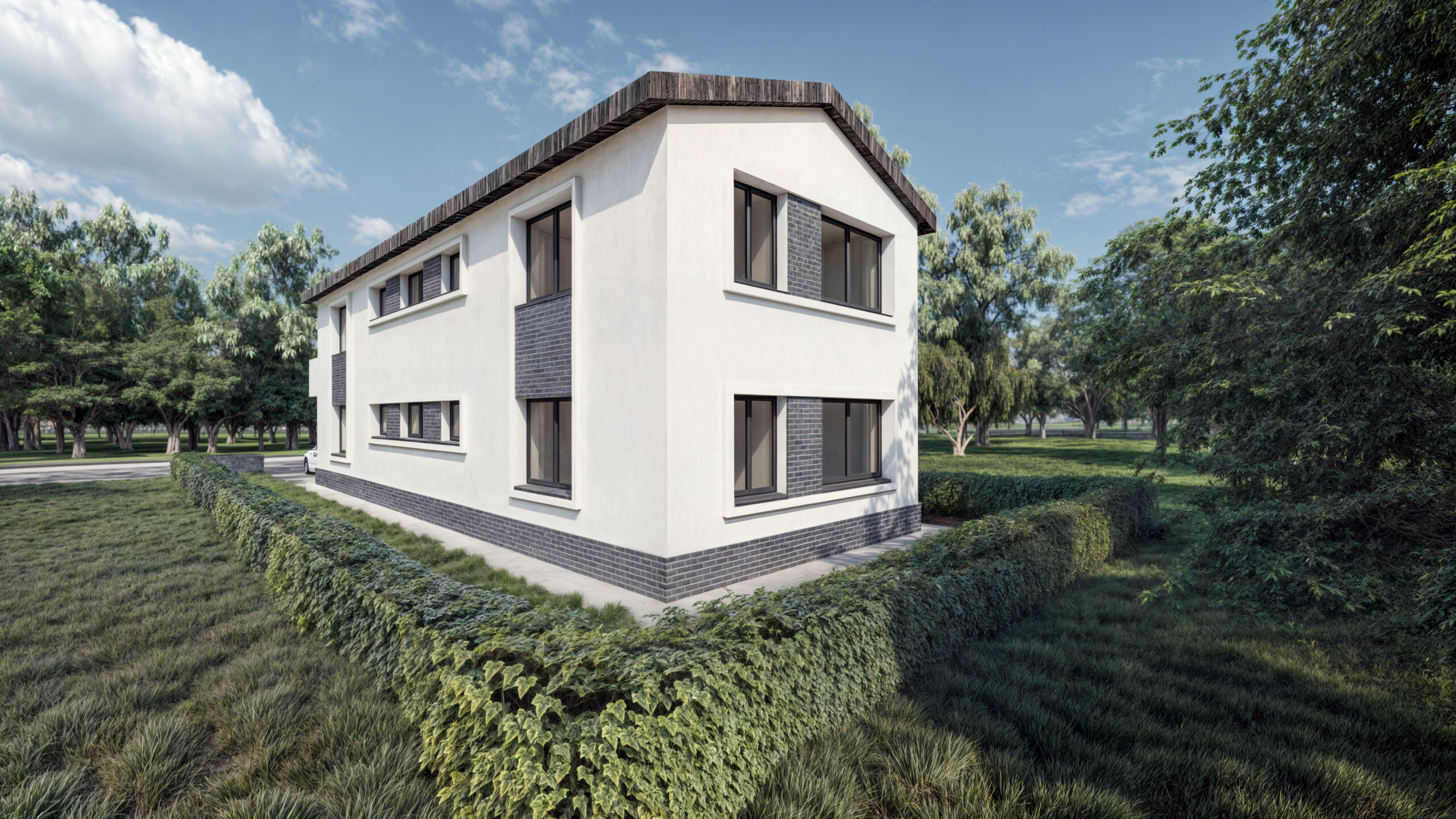 proiect casă modernă S+P+M EF Architecture