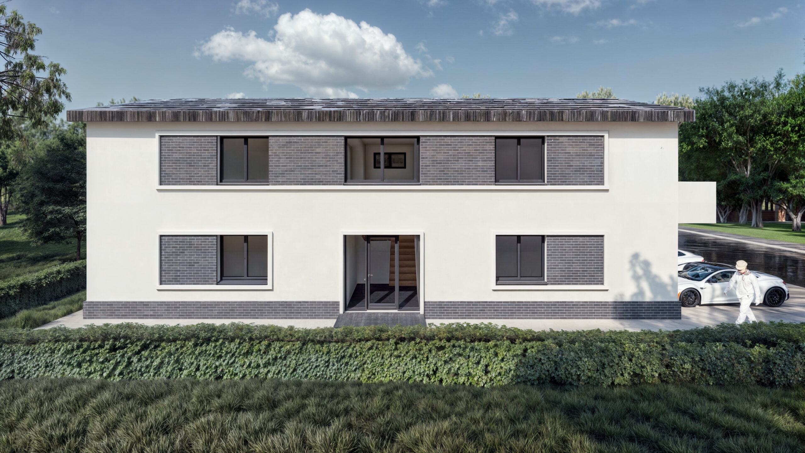 proiect casă modernă S+P+M EF Architecture