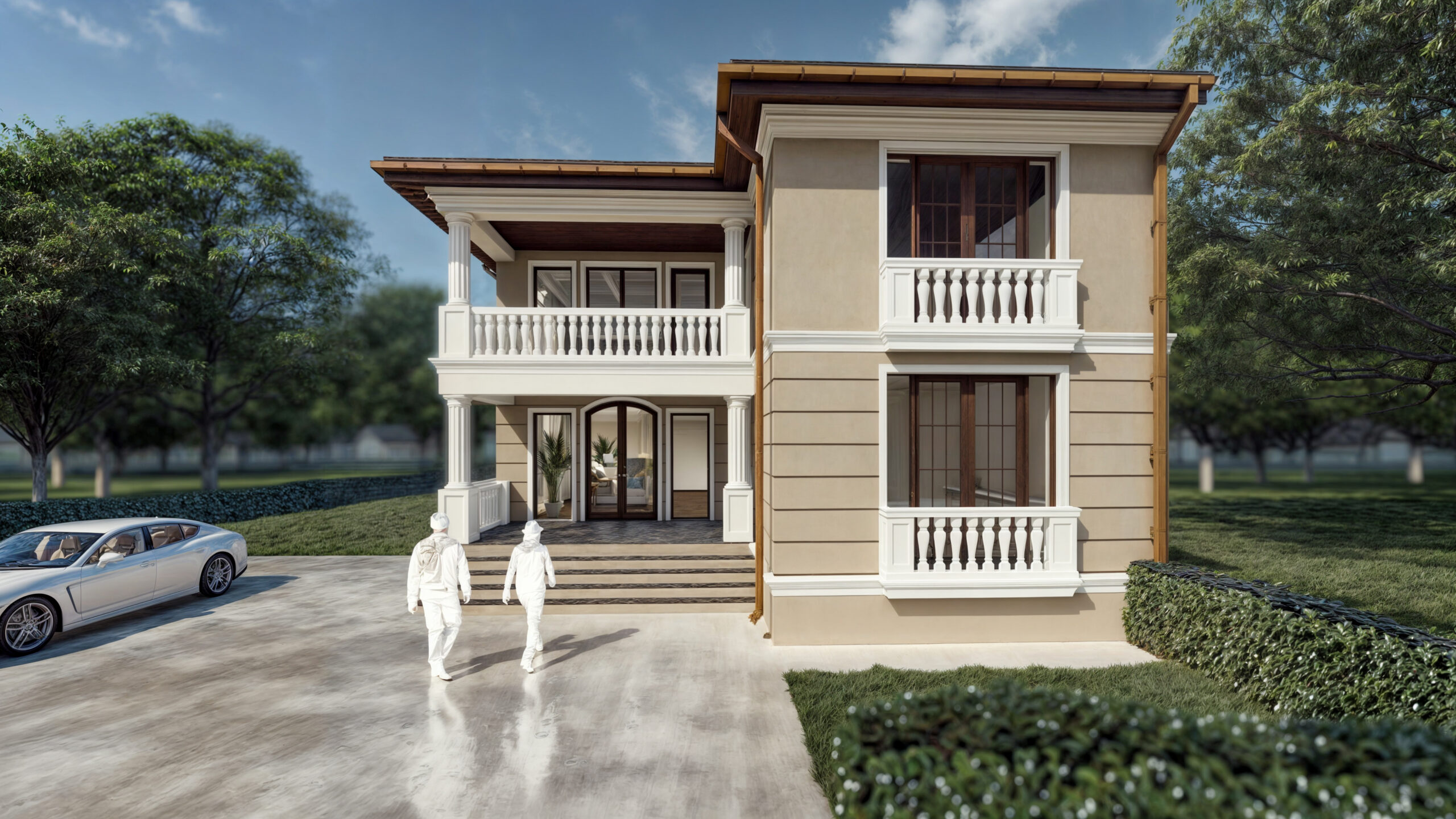 proiect casă clasică P+1E EF Architecture