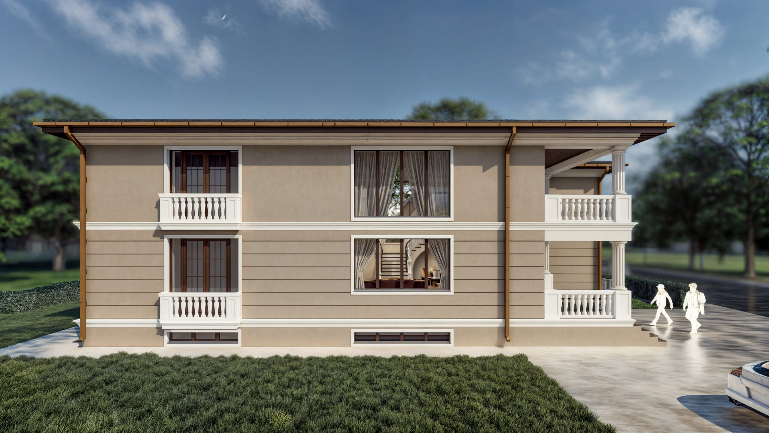 proiect casă clasică P+1E EF Architecture
