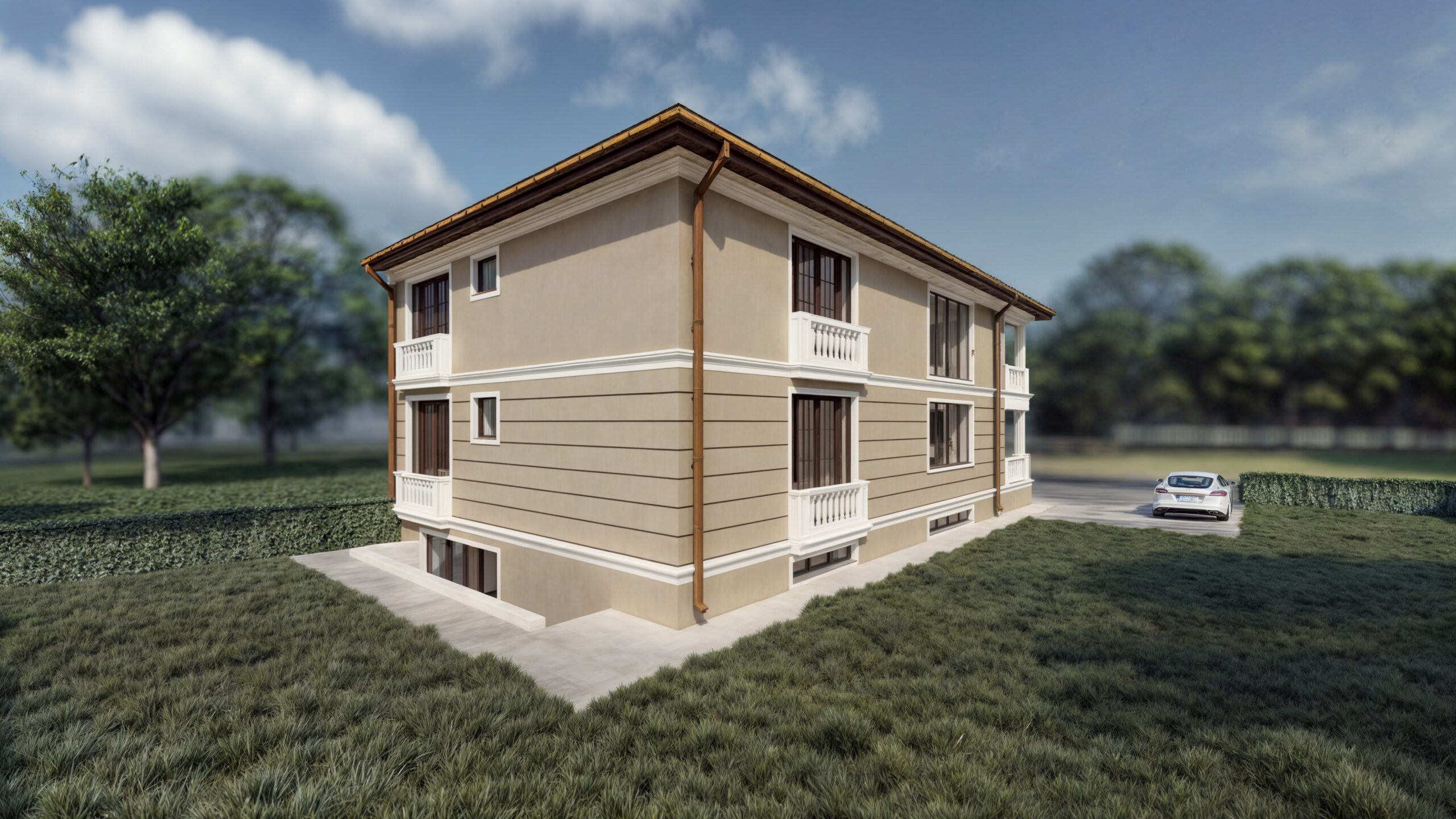proiect casă clasică P+1E EF Architecture