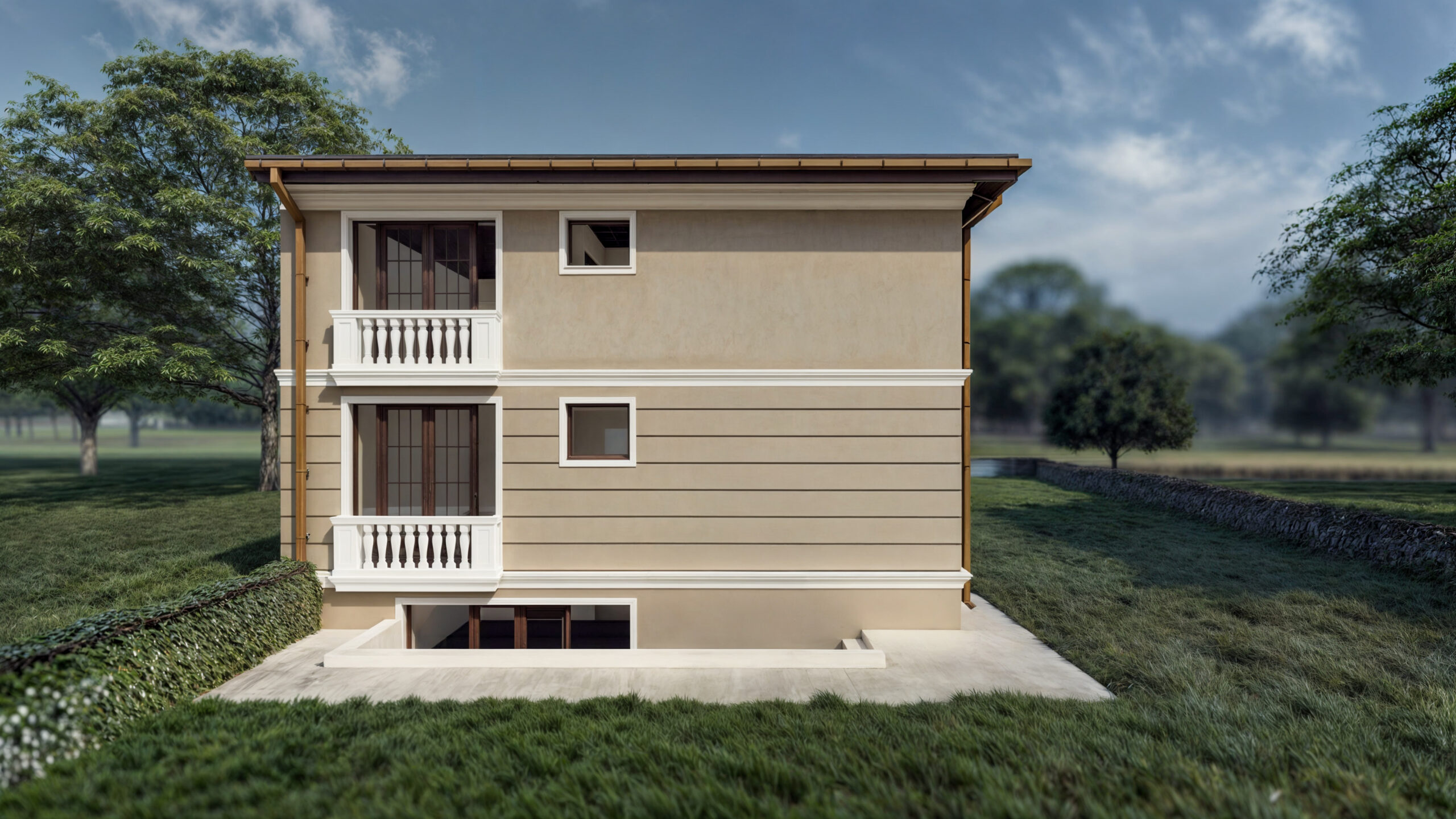 proiect casă clasică P+1E EF Architecture