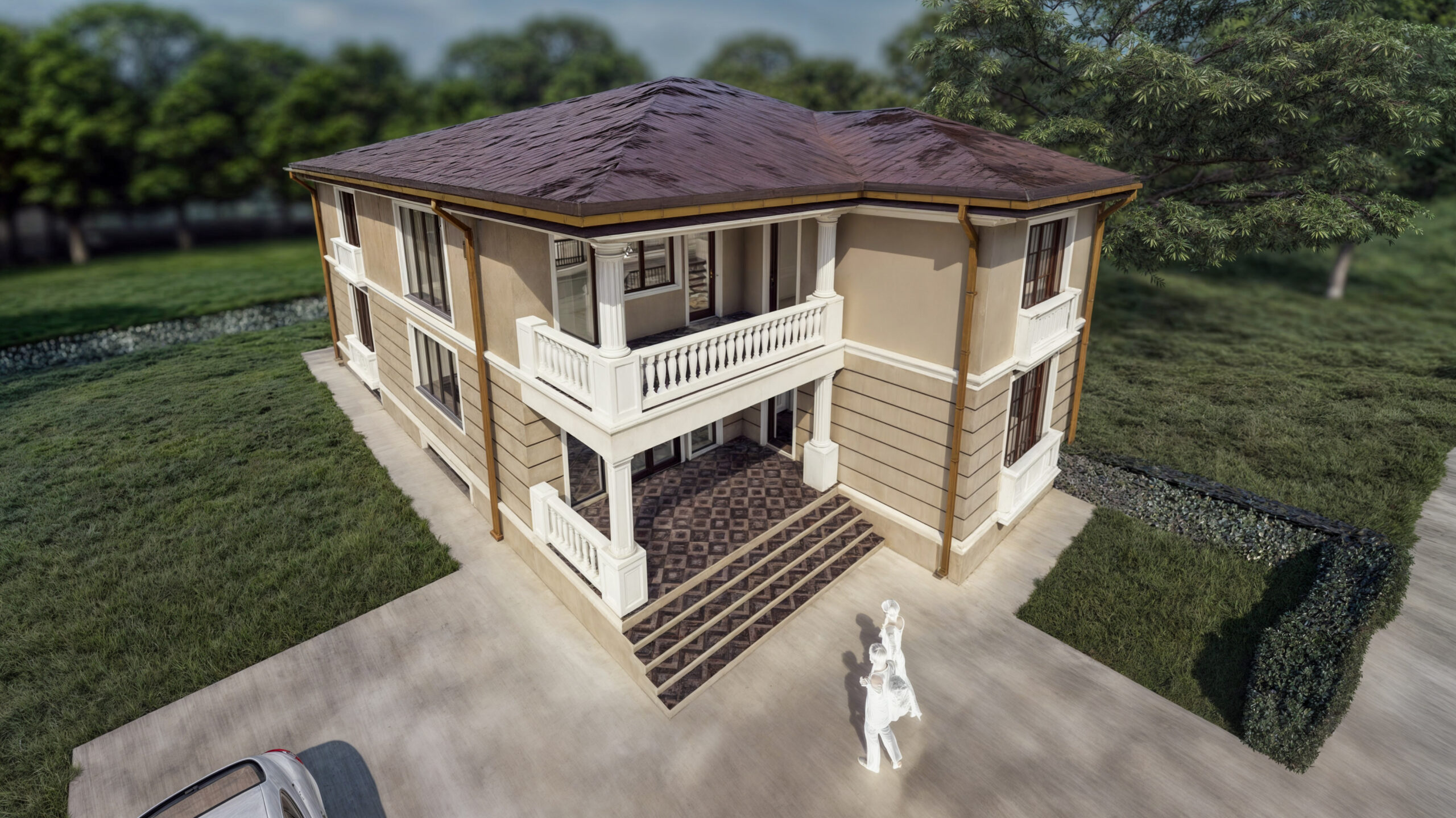 proiect casă clasică P+1E EF Architecture
