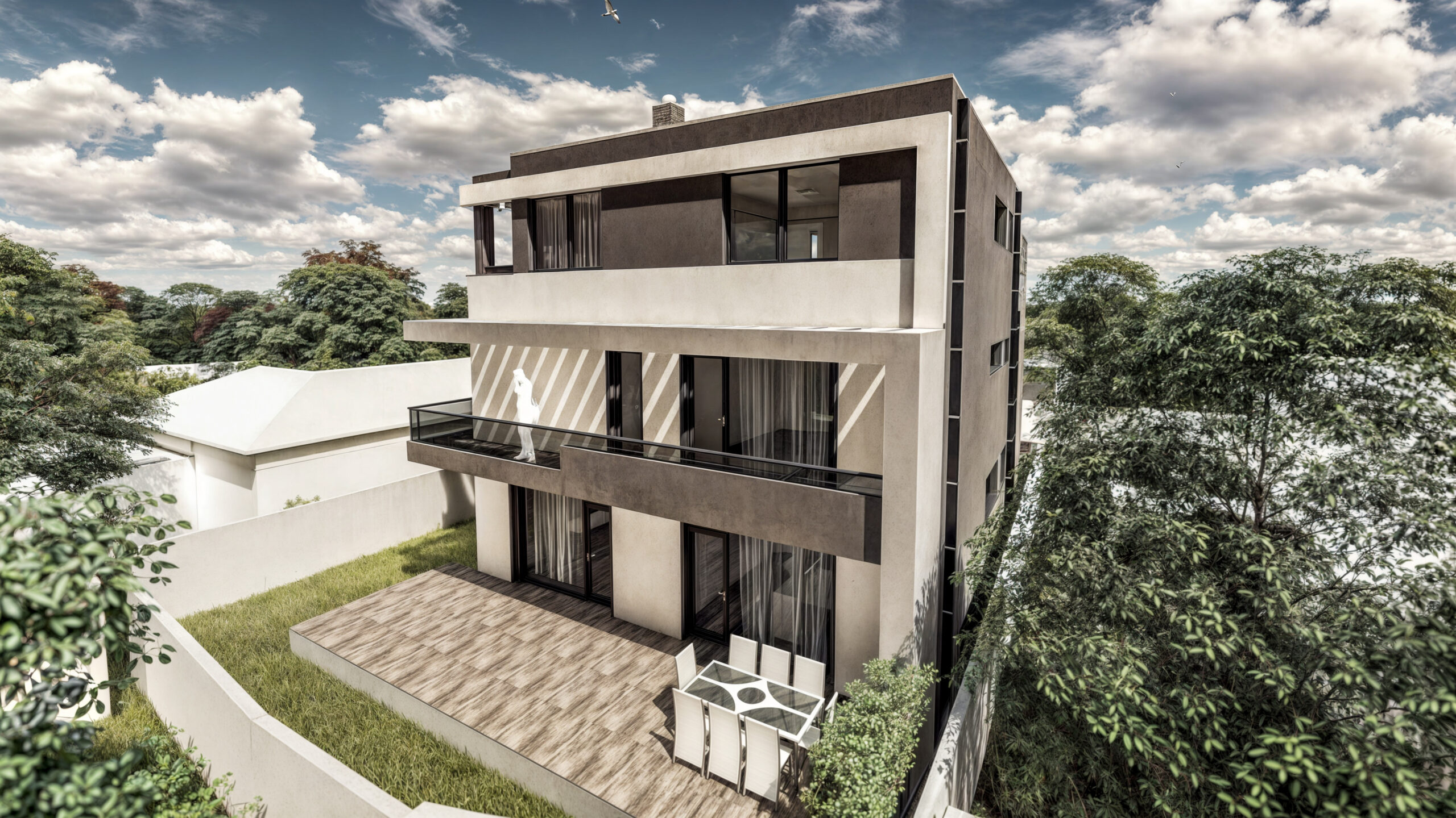 proiect casă modernă S+P+2E EF Architecture