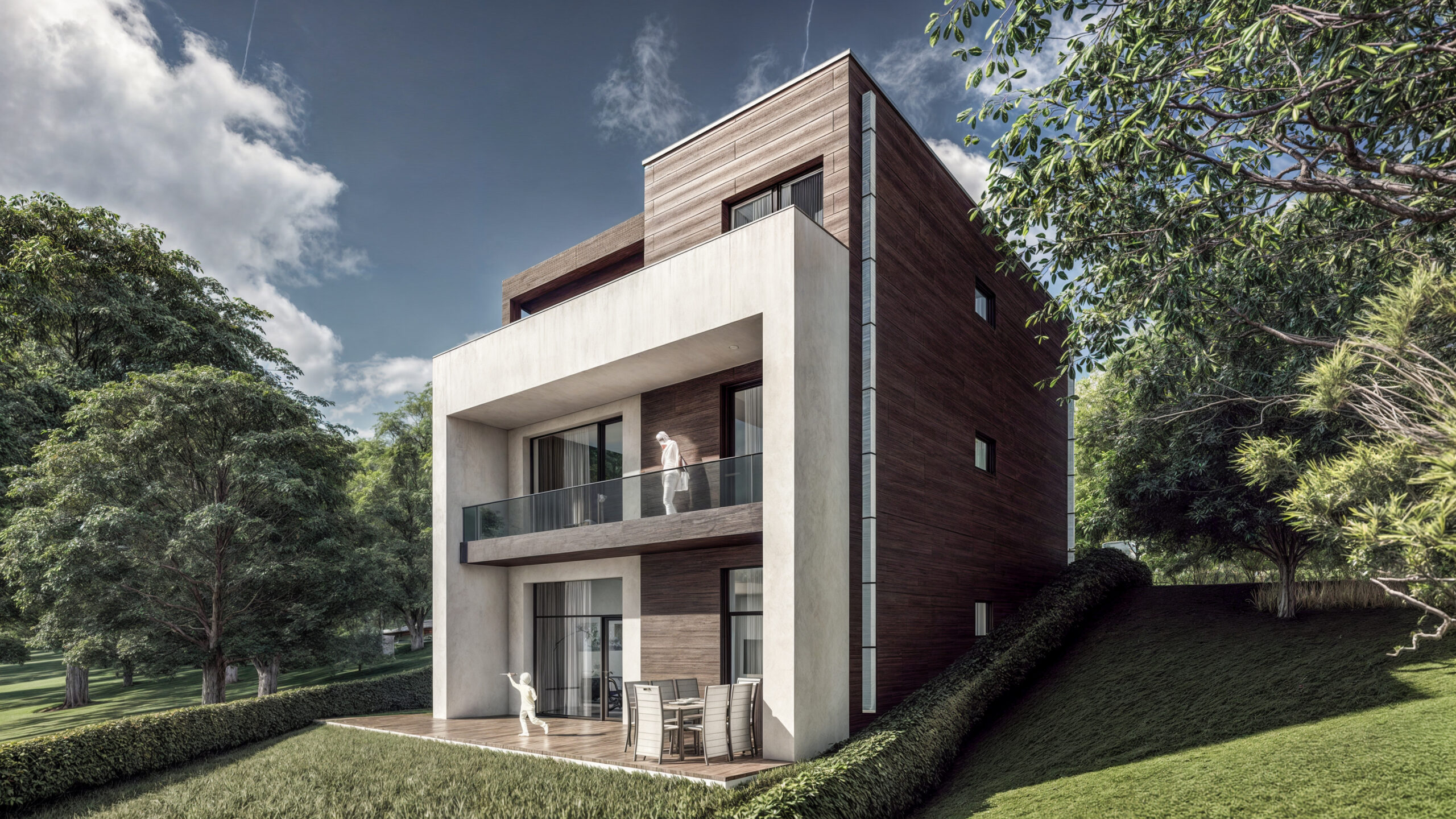 proiect casă modernă S+P+1E EF Architecture