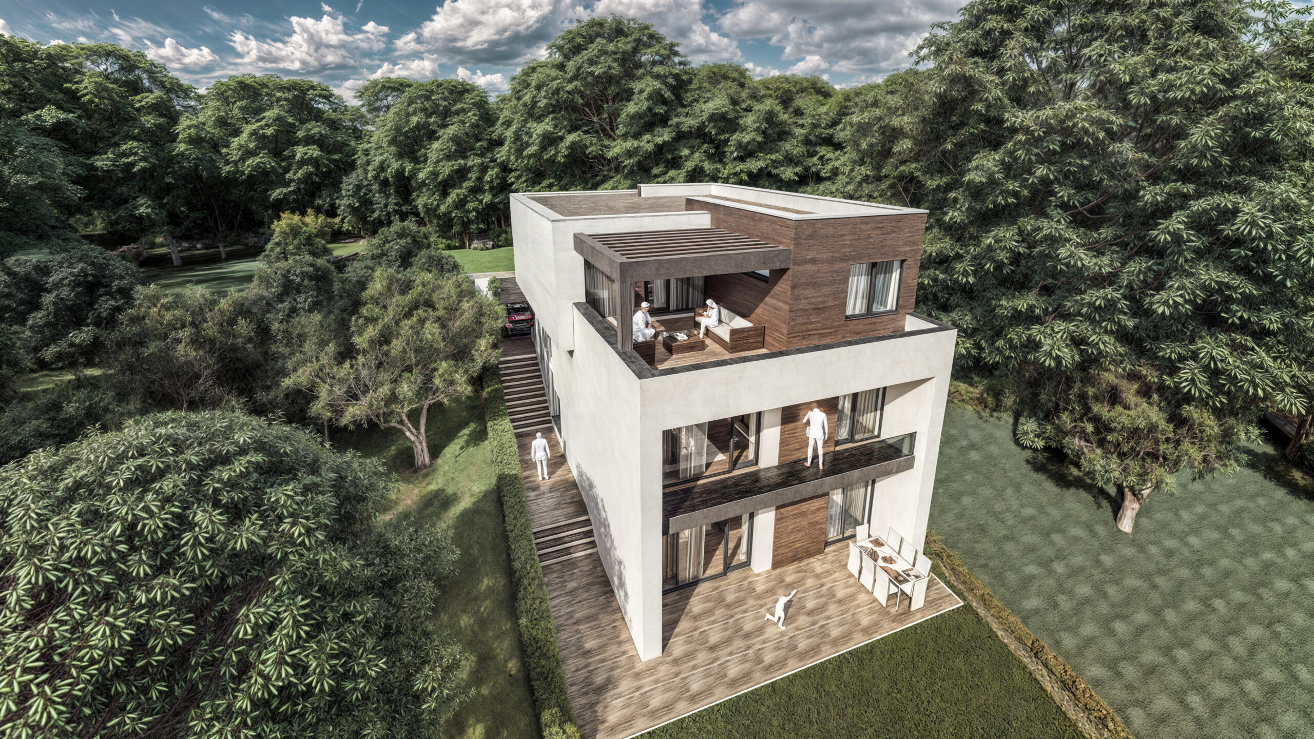 proiect casă modernă S+P+1E EF Architecture