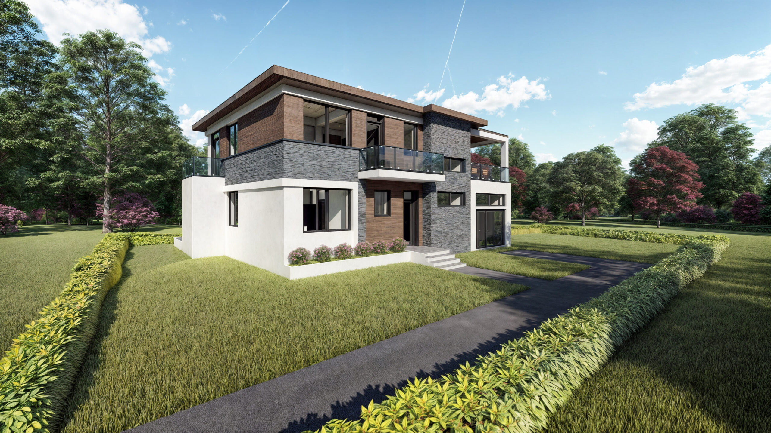 proiect casă modernă P+1E EF Architecture