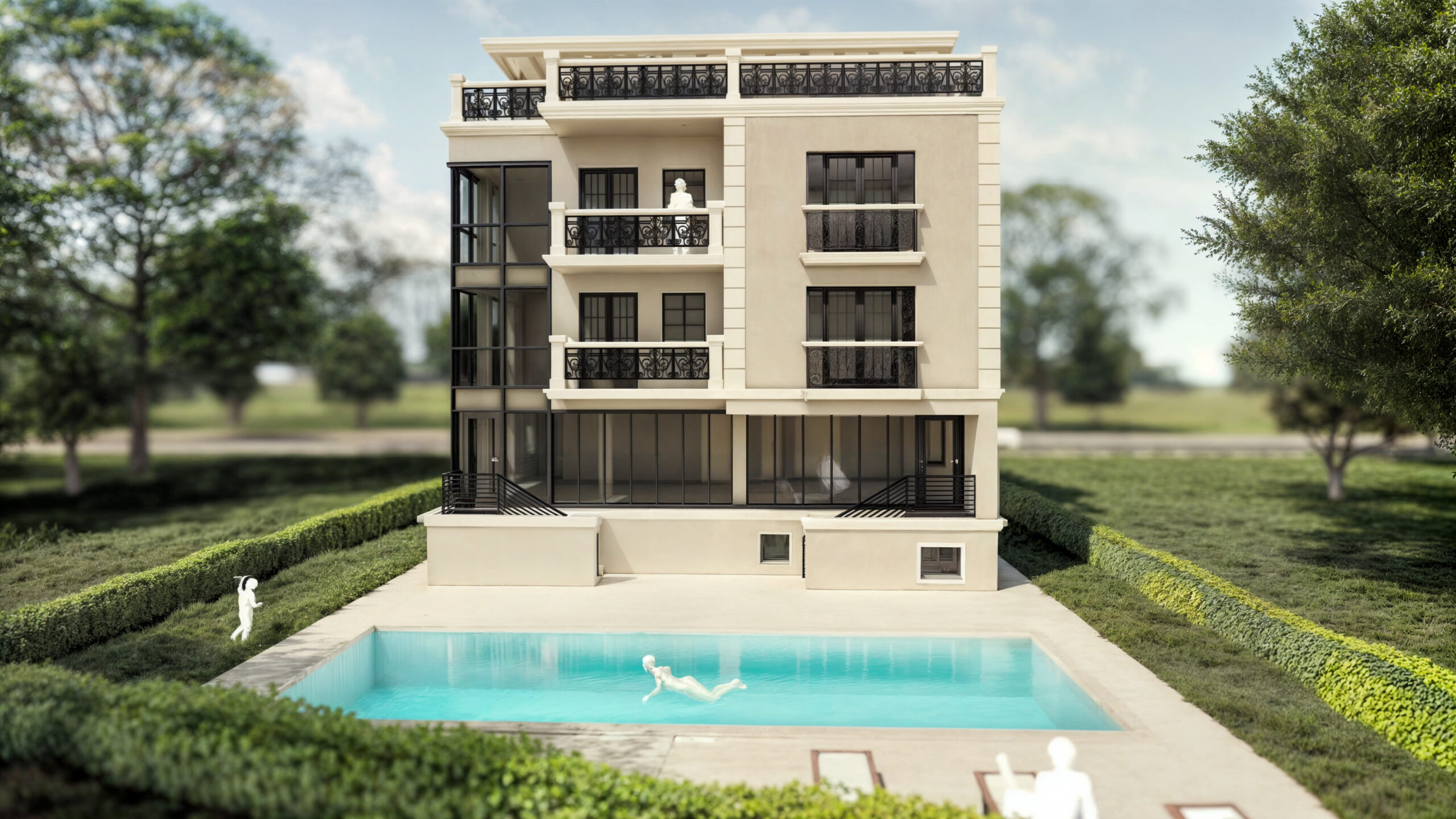 proiect casă clasică D+P+1E EF Architecture