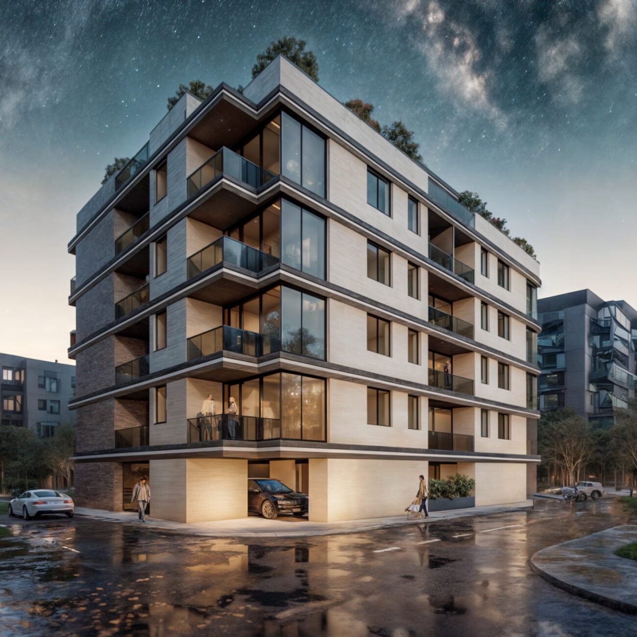 bloc P+4E modern EF Architecture