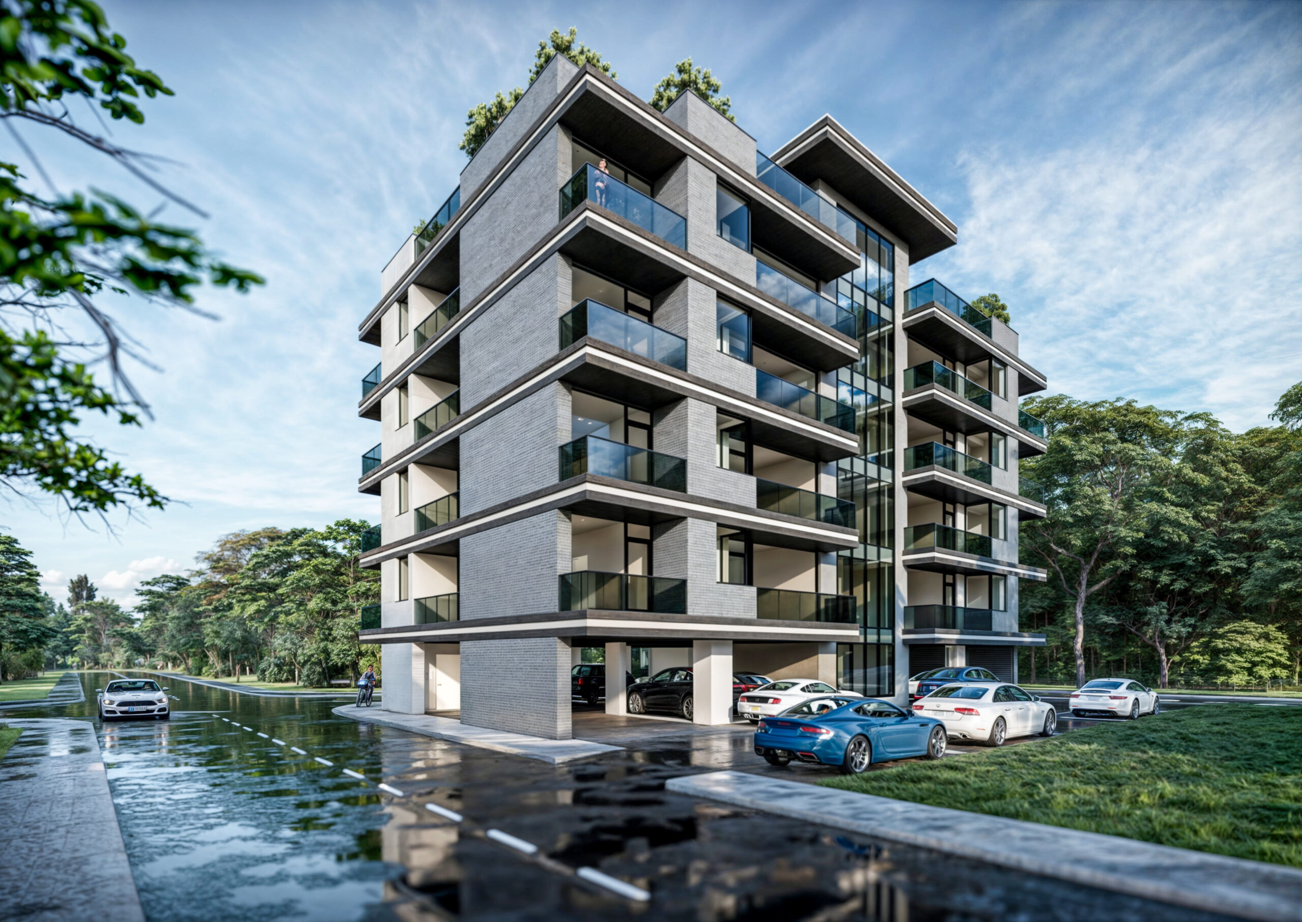bloc P+4E modern EF Architecture