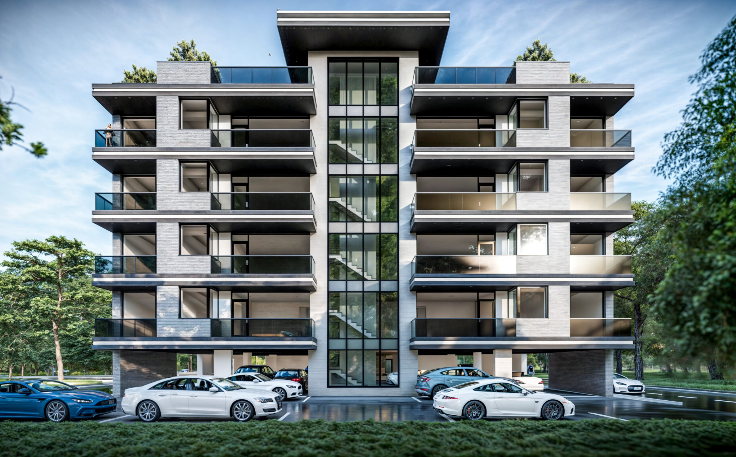 bloc P+4E modern EF Architecture