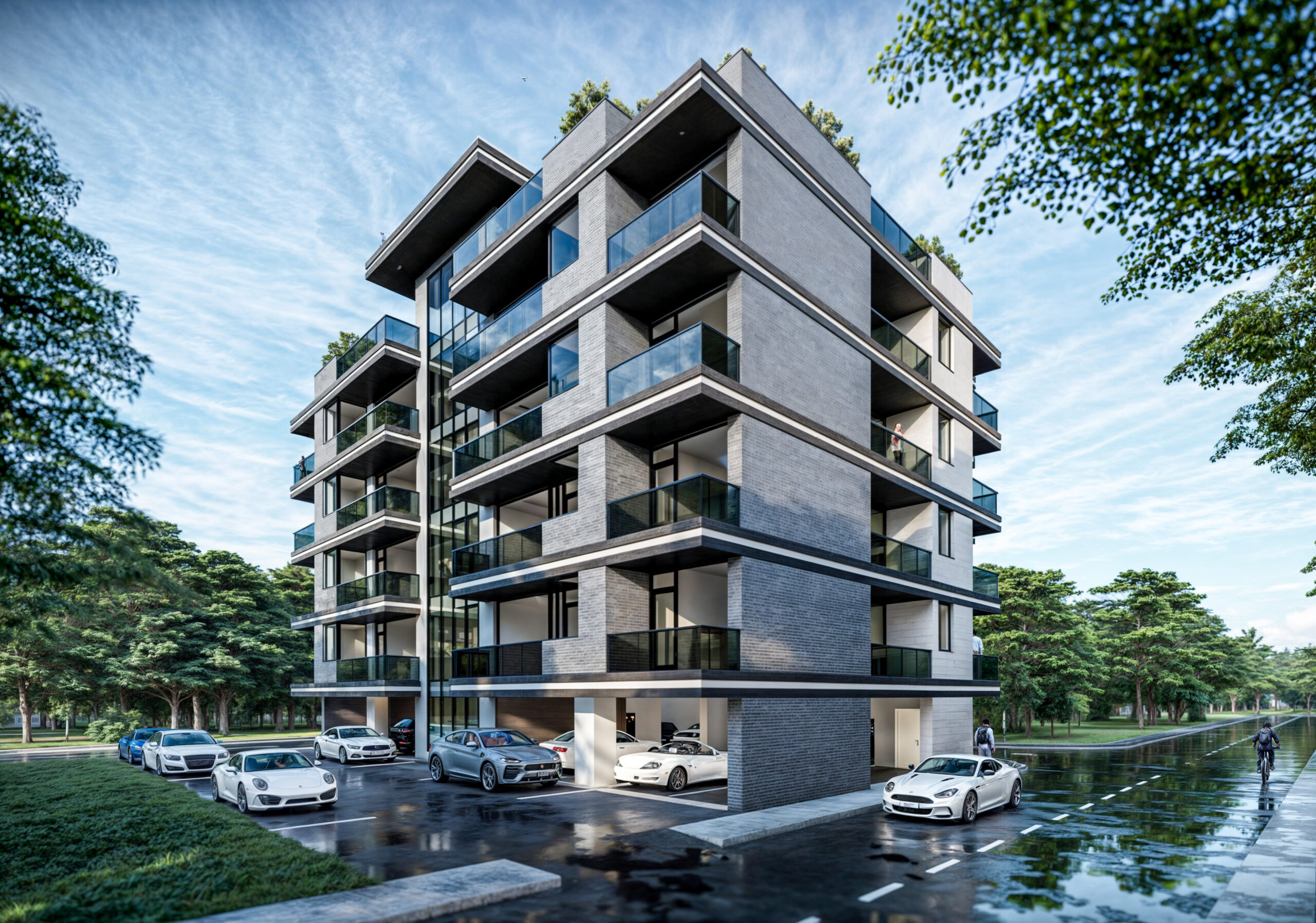 bloc P+4E modern EF Architecture
