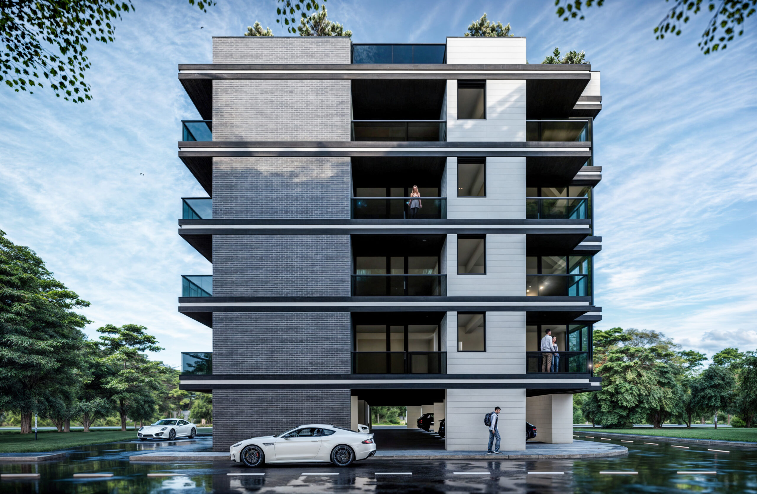 bloc P+4E modern EF Architecture