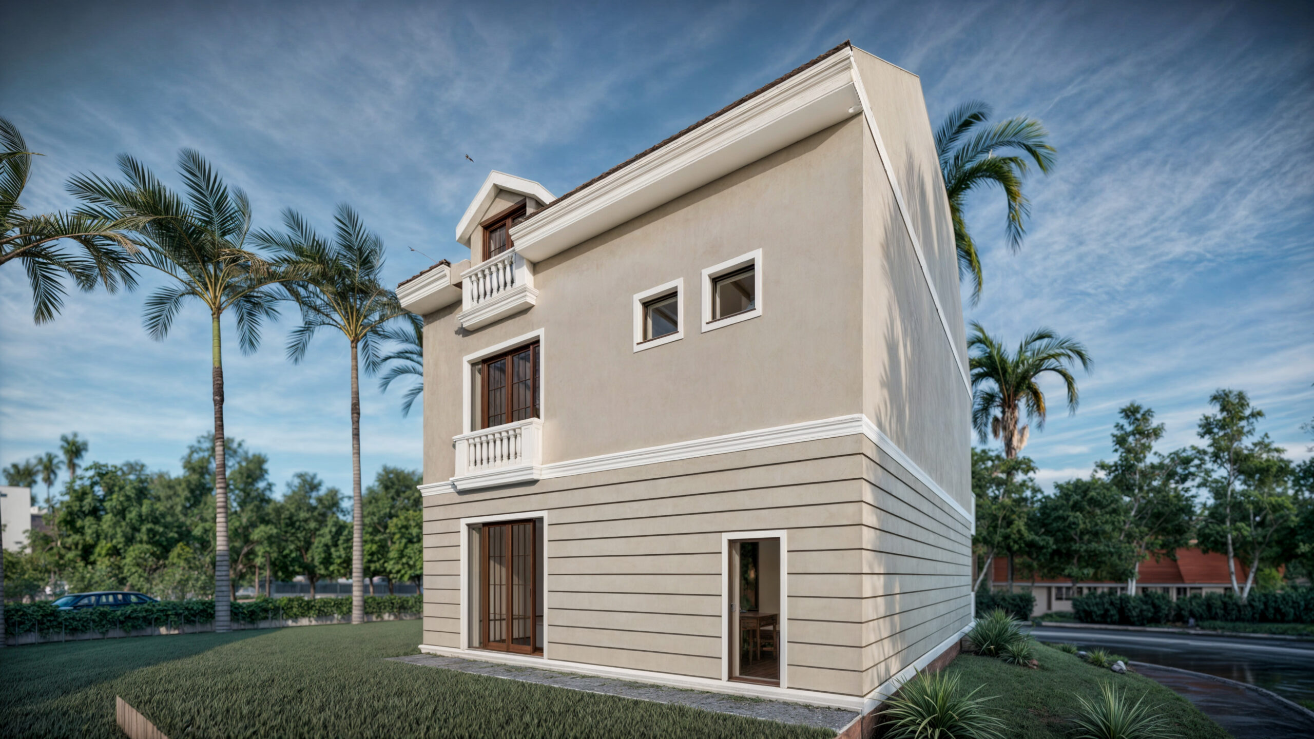 proiect casă clasică P+1E+M EF Architecture