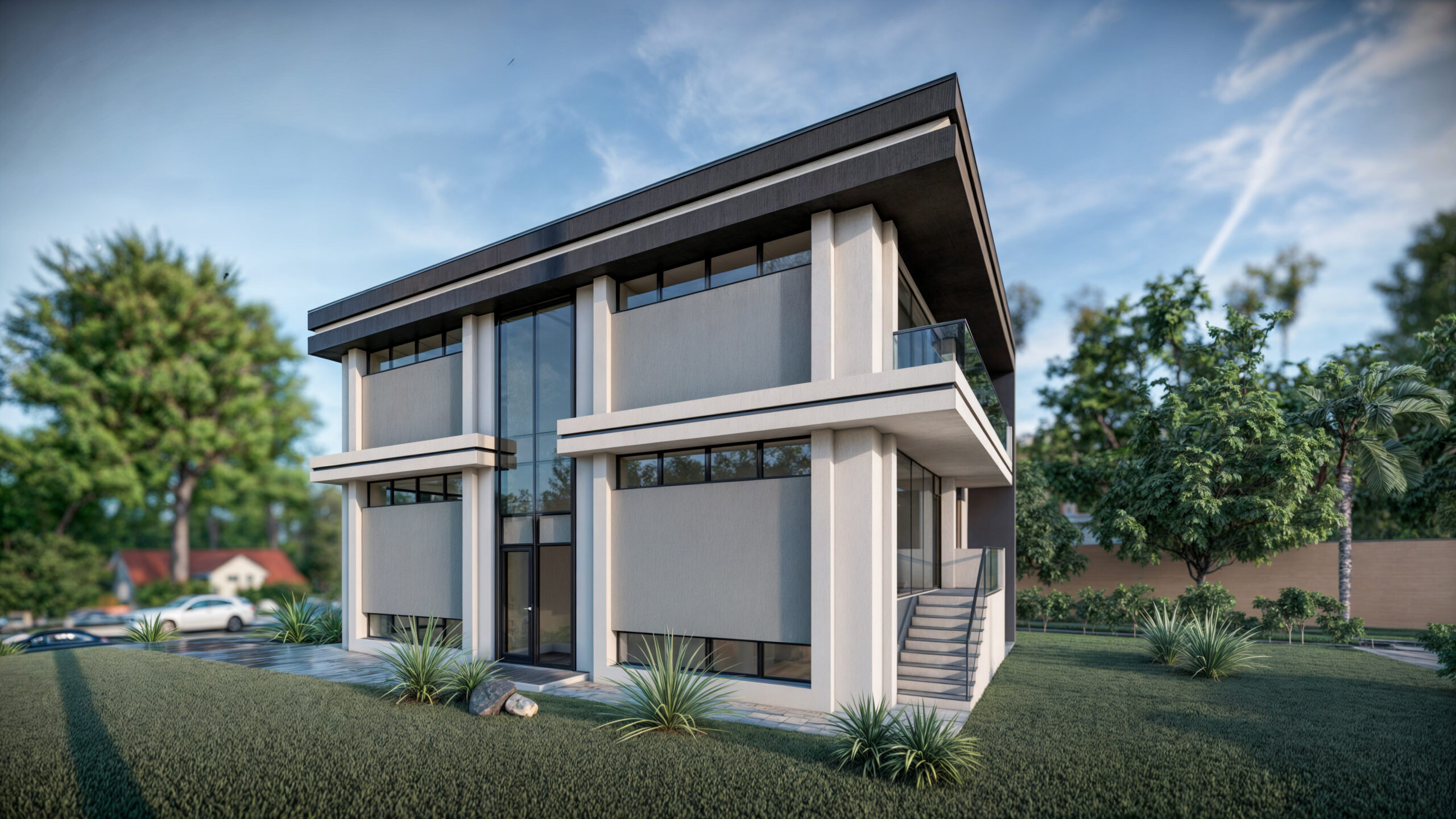 proiect casă modernă D+P+1E EF Architecture