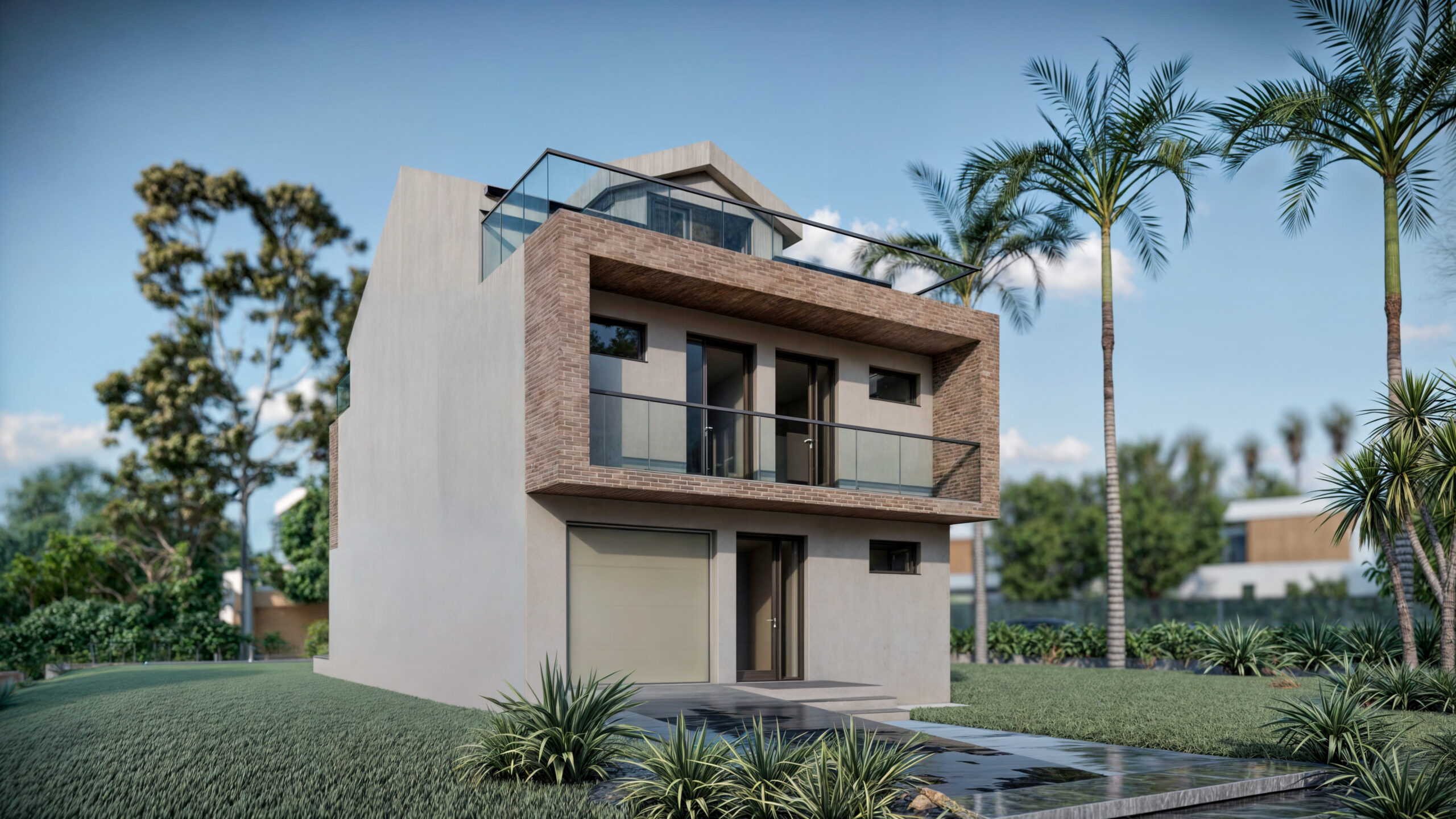 proiect casa moderna P+1E+M EF Architecture