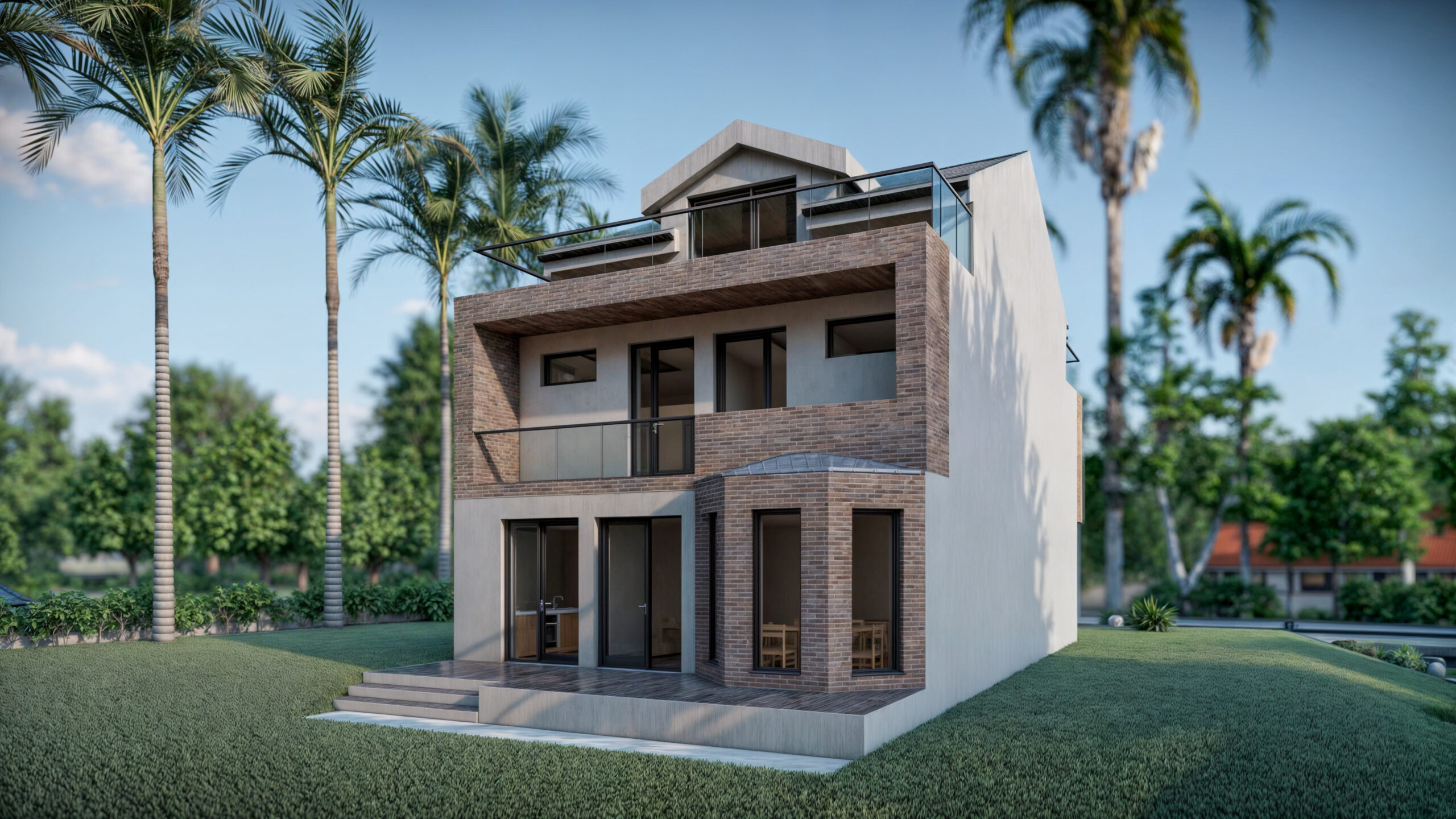 proiect casa moderna P+1E+M EF Architecture