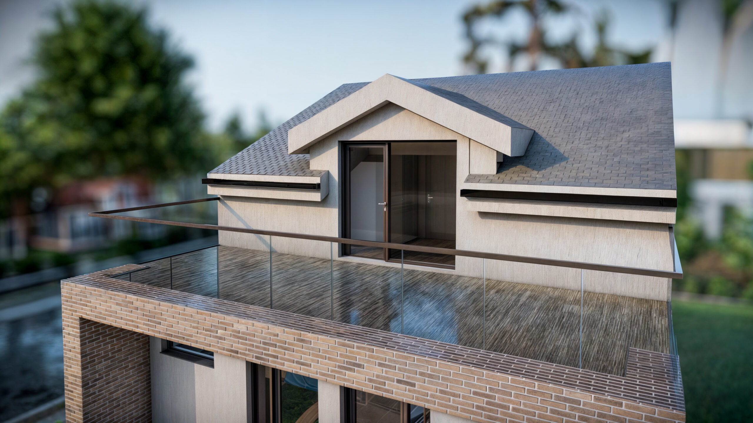 proiect casa moderna P+1E+M EF Architecture