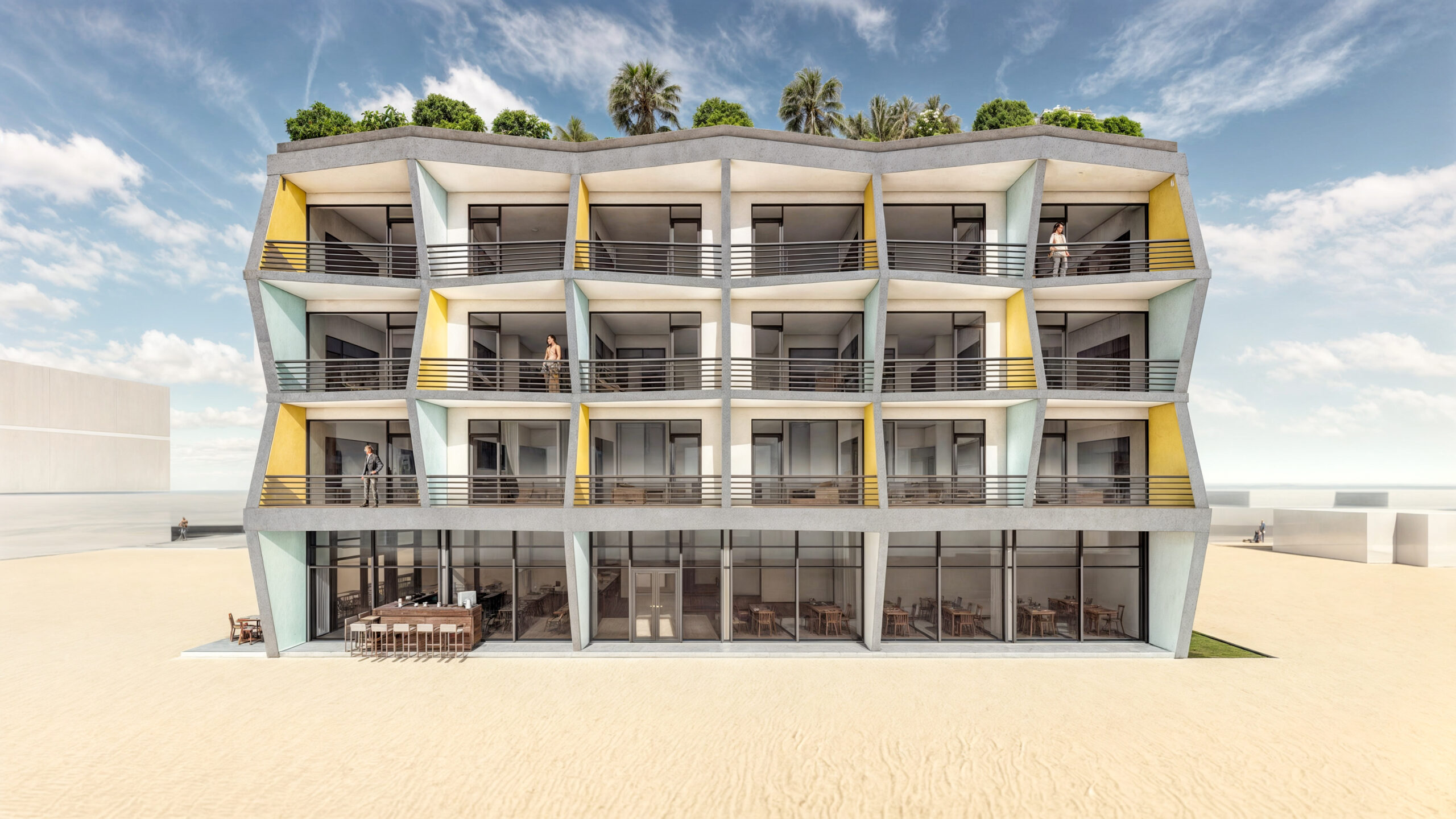 proiect hotel P+2+3E EF Architecture