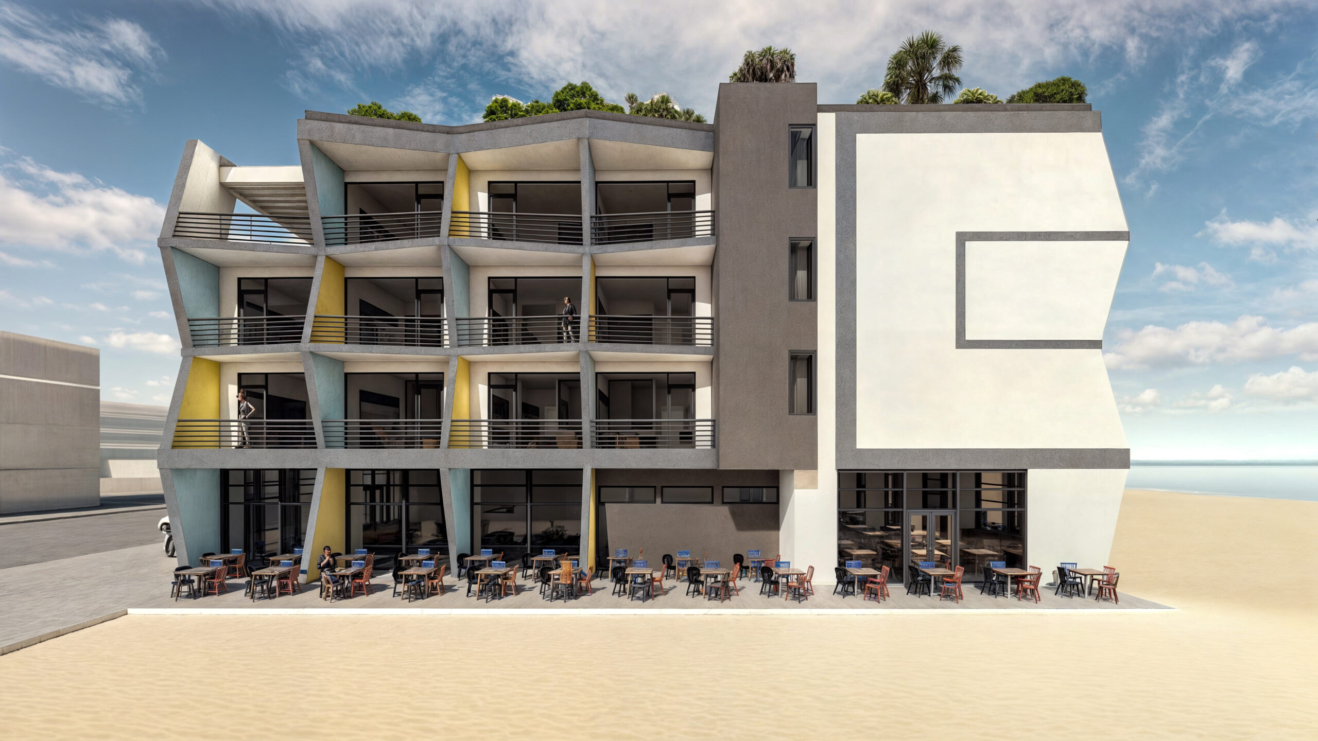 proiect hotel P+2+3E EF Architecture