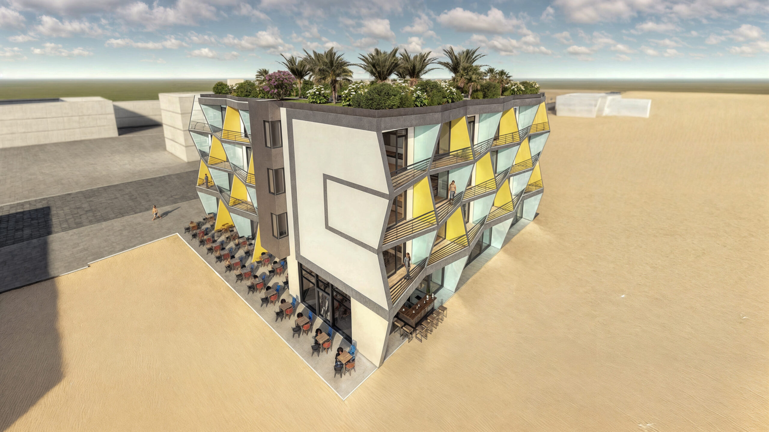 proiect hotel P+2+3E EF Architecture