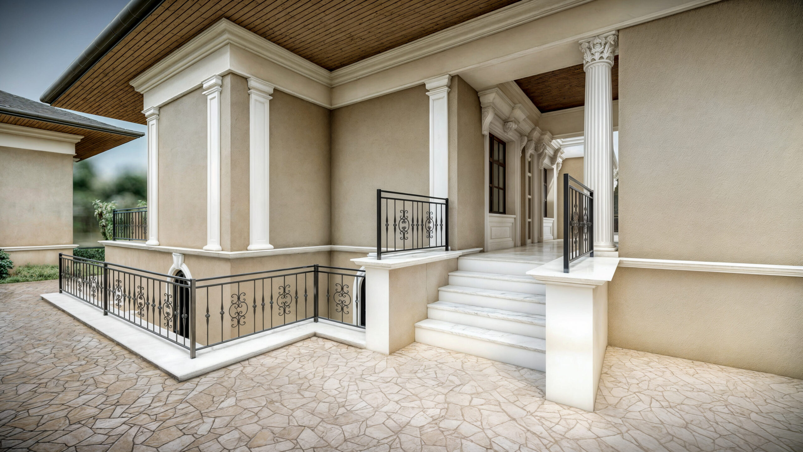 vilă clasică S+P+1E+M EF Architecture