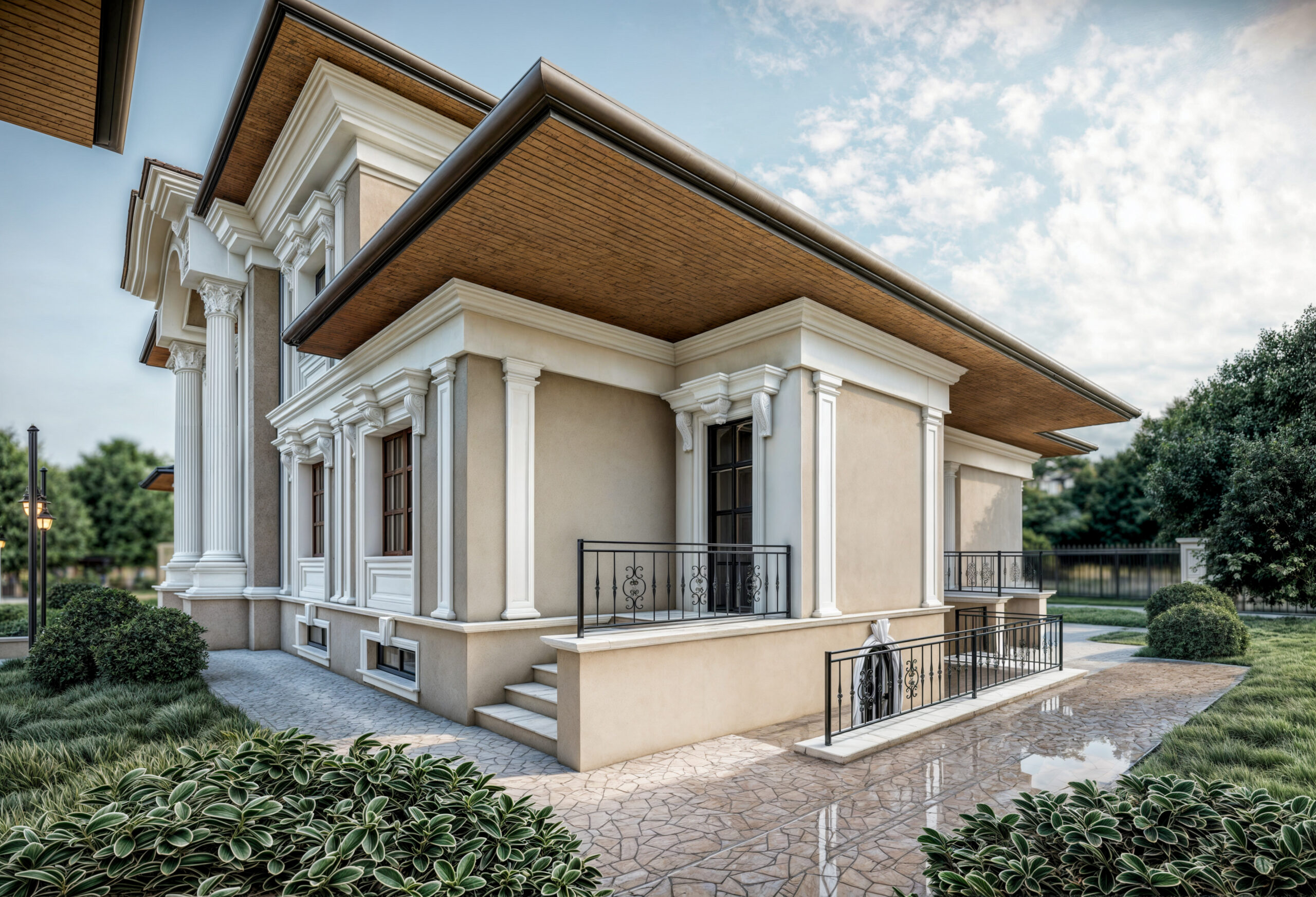 vilă clasică S+P+1E+M EF Architecture
