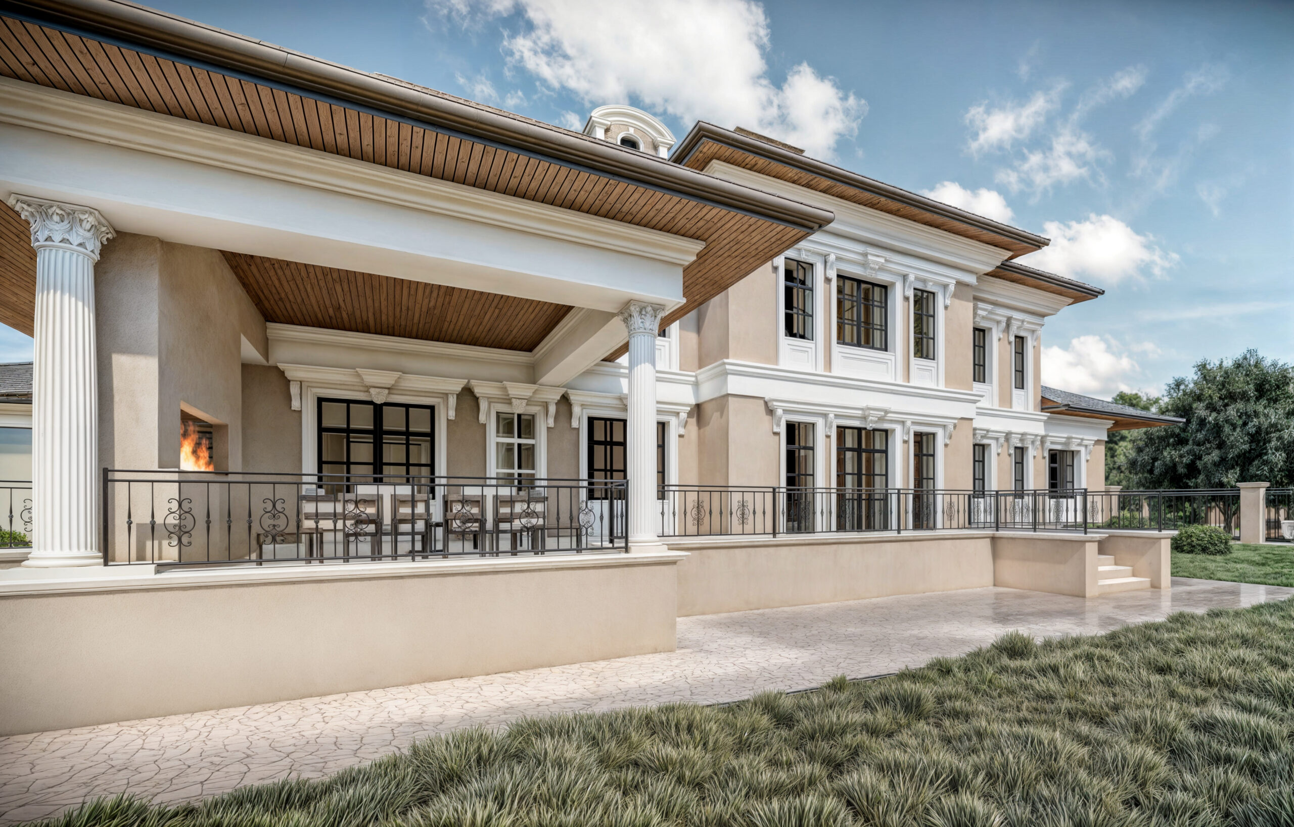 vilă clasică S+P+1E+M EF Architecture