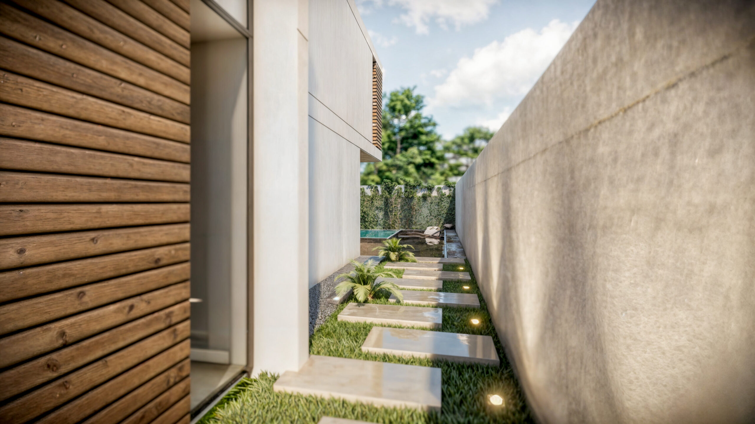 proiect casă modernă cu piscină EF Architecture