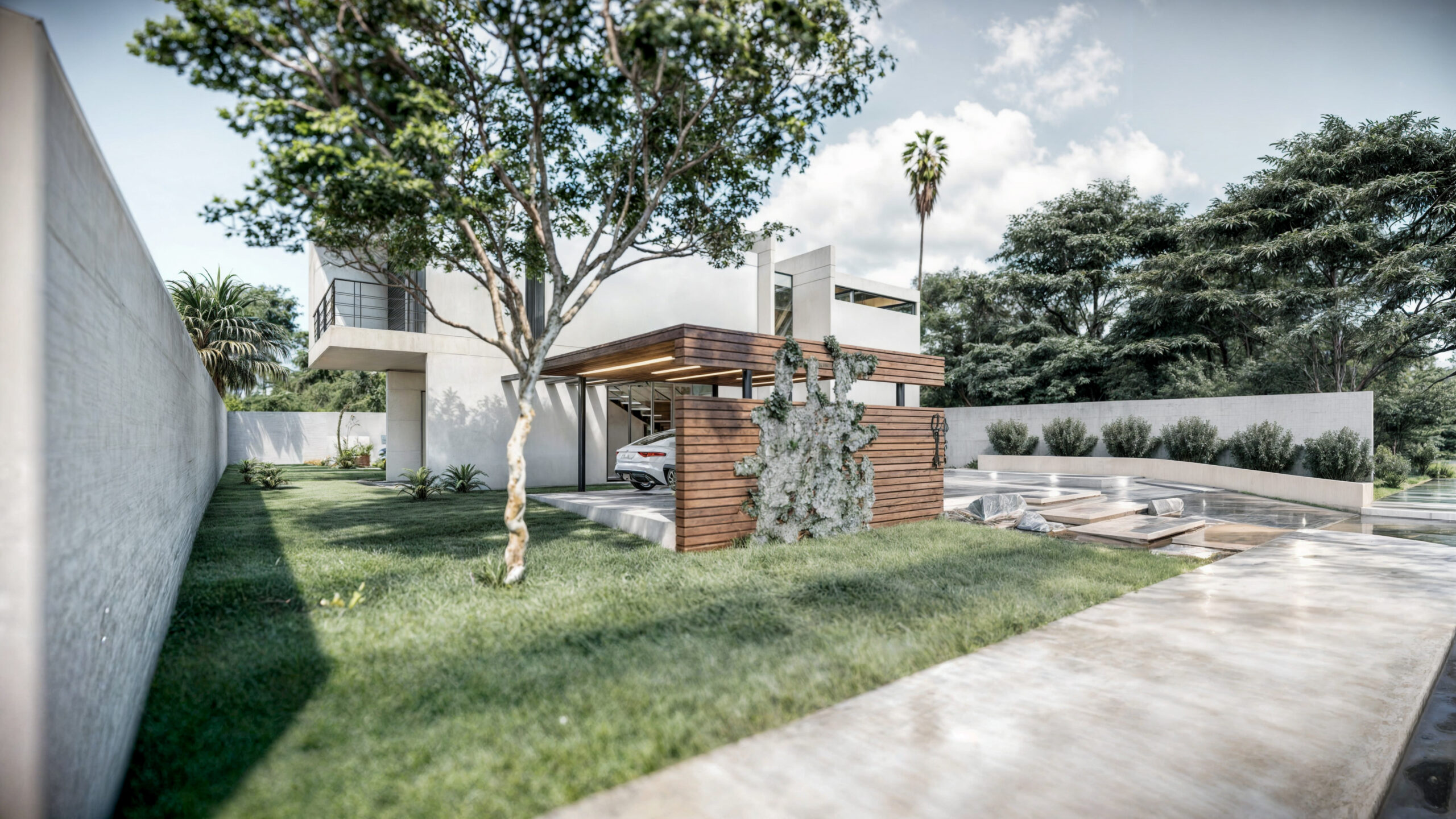 proiect casă modernă cu piscină EF Architecture