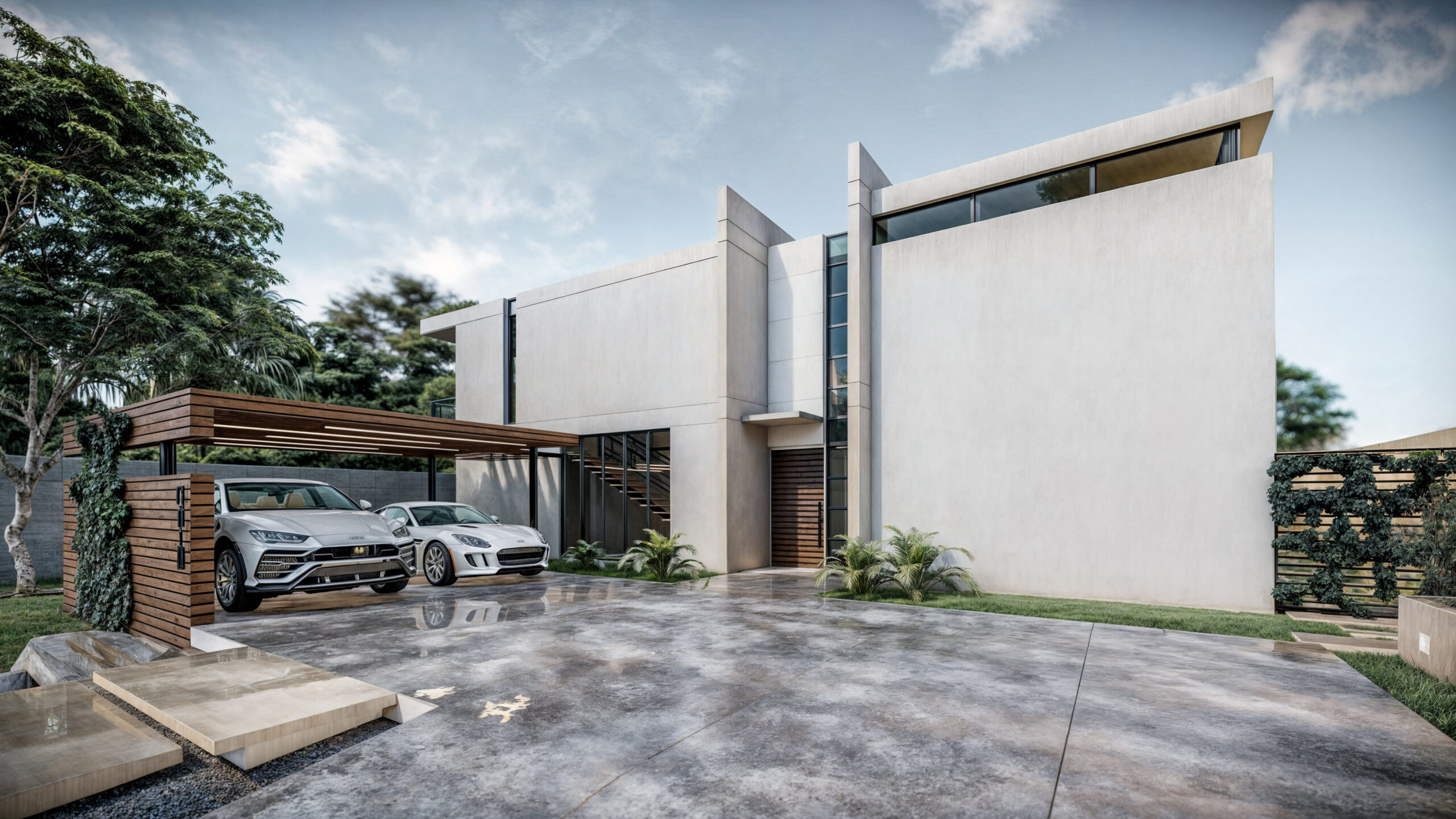 proiect casă modernă cu piscină EF Architecture